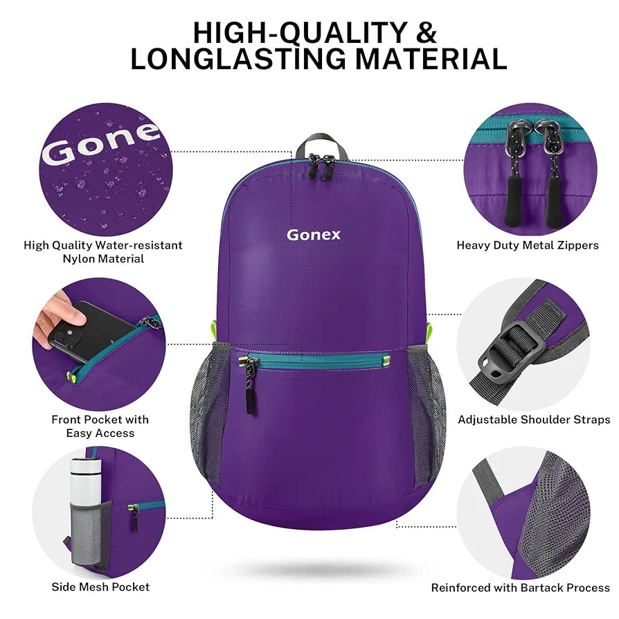 Gonix branded foldable bag, backpack