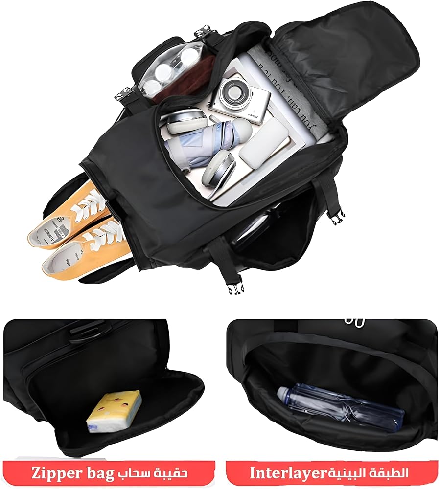 Lifetime guaranteed bag, with separate shoes portion