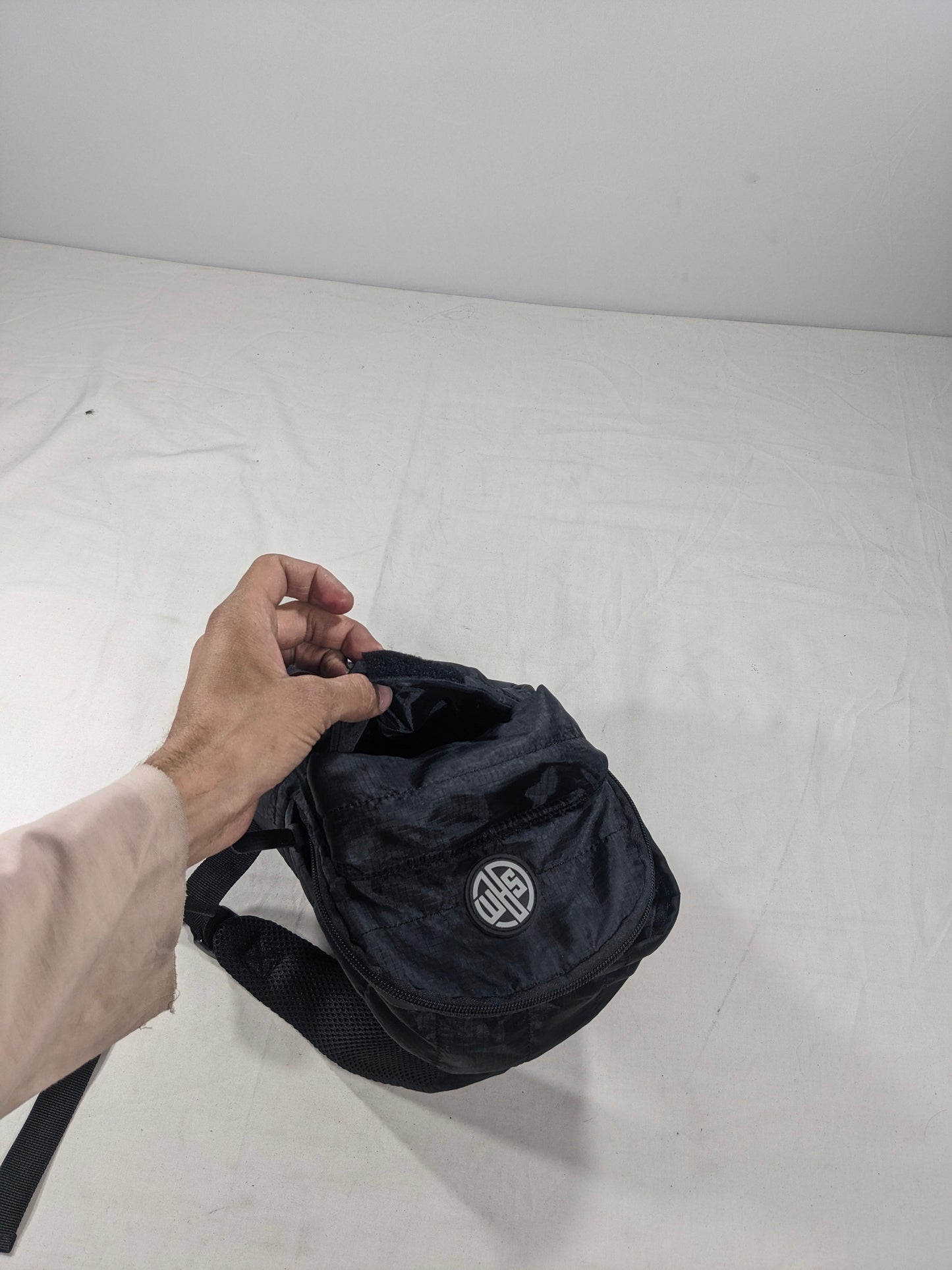 Mini black color backpack for accessories