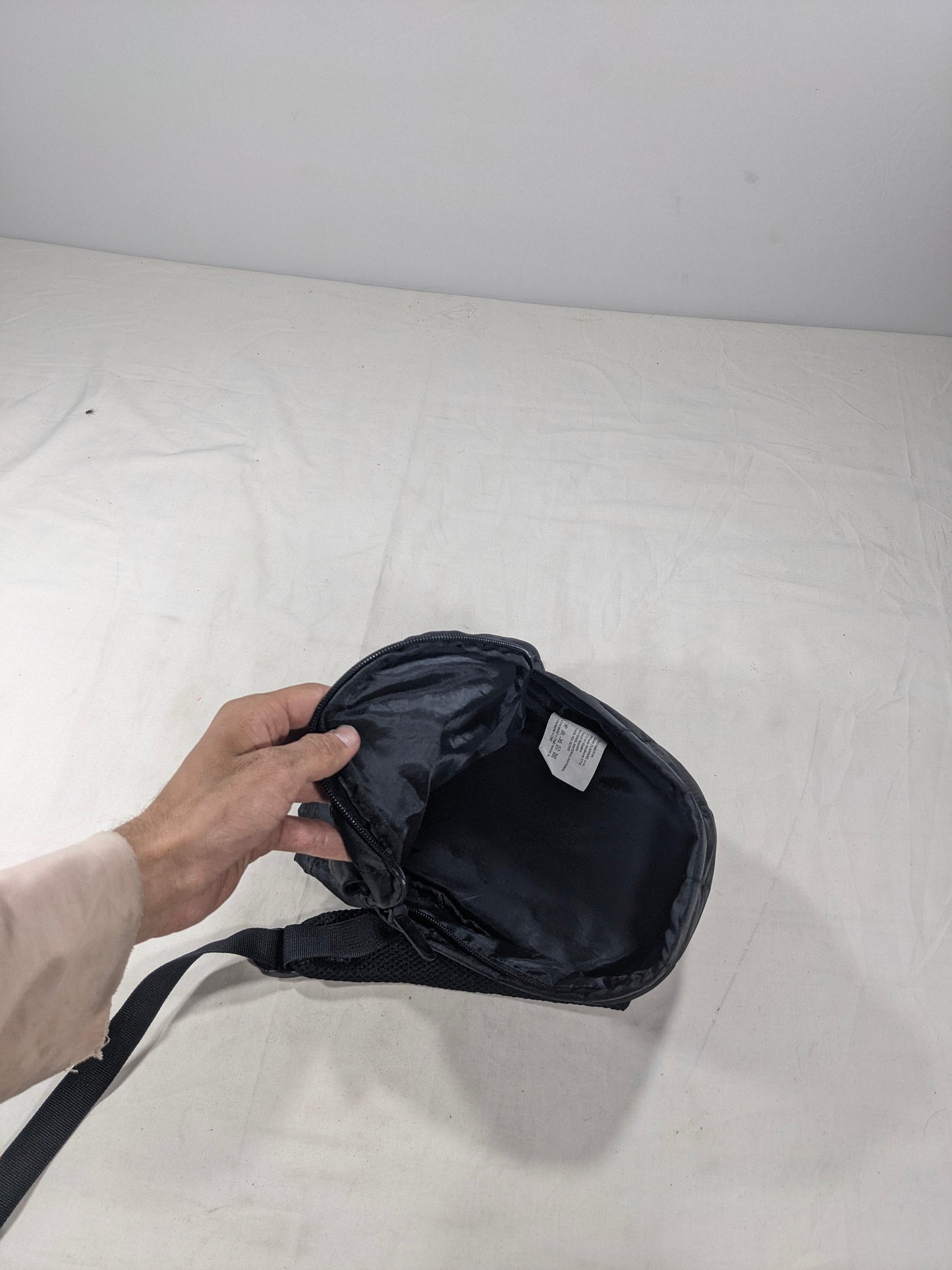 Mini black color backpack for accessories