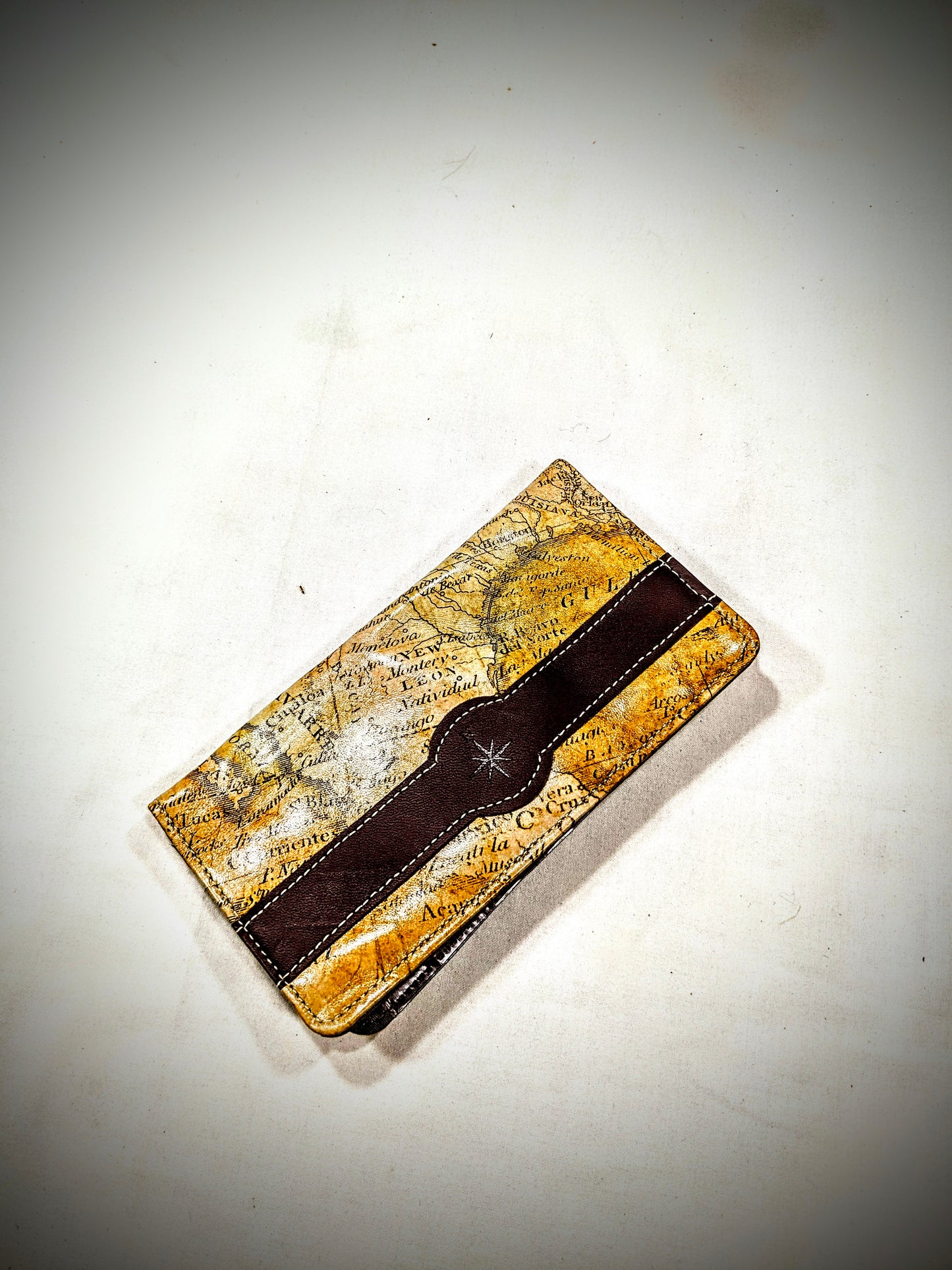 map pattern Imported lot wallet, card holder