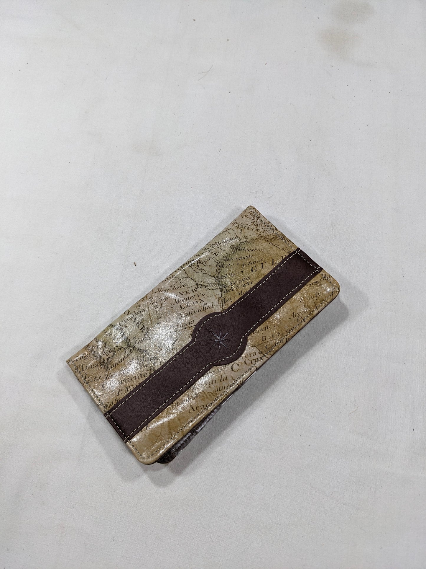 map pattern Imported lot wallet, card holder