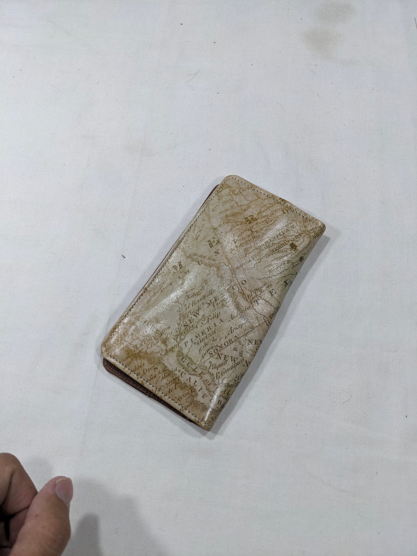 map pattern Imported lot wallet, card holder
