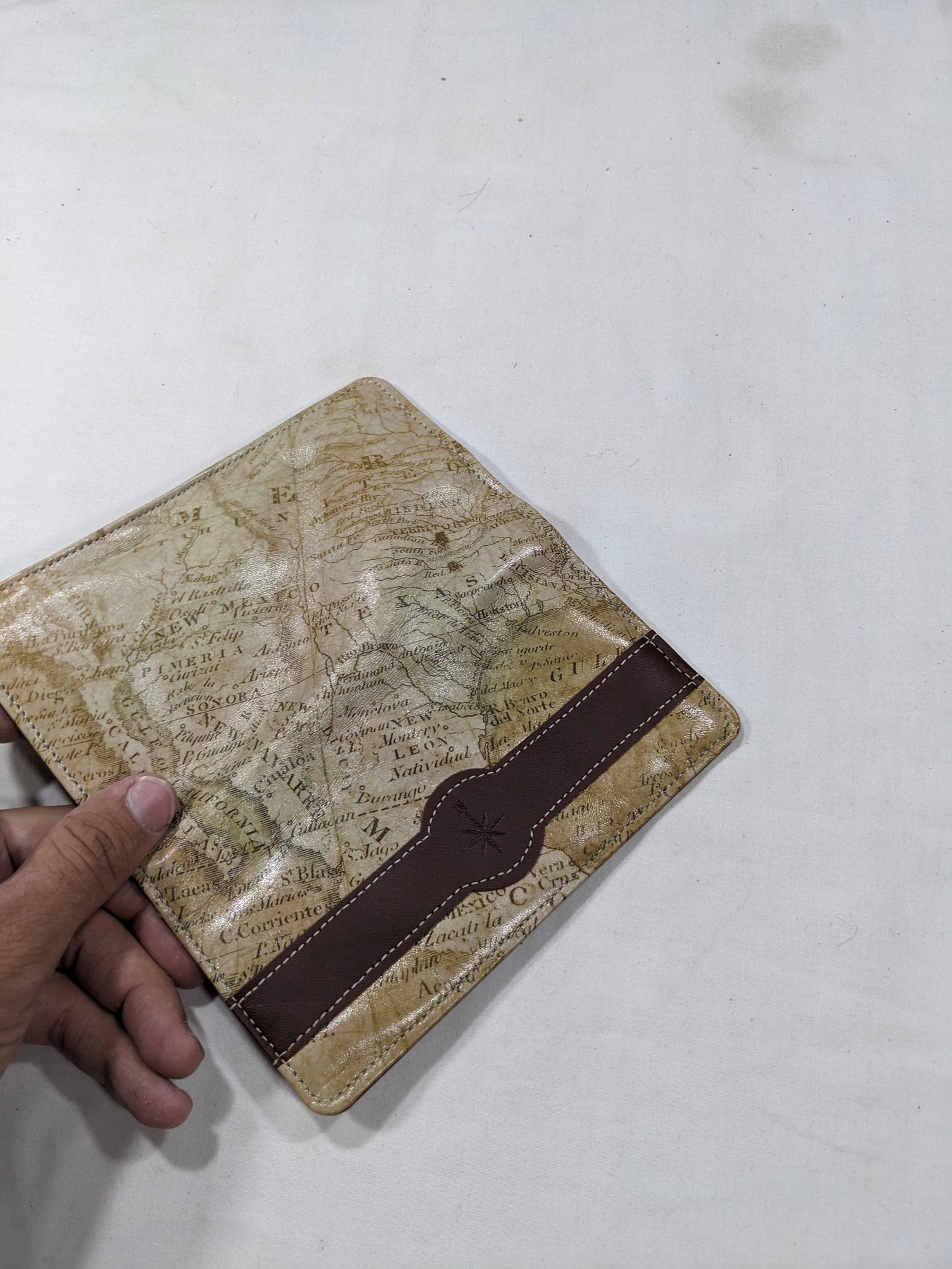 map pattern Imported lot wallet, card holder