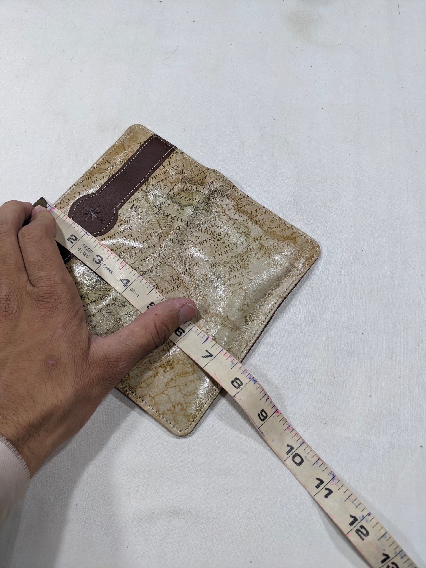 map pattern Imported lot wallet, card holder