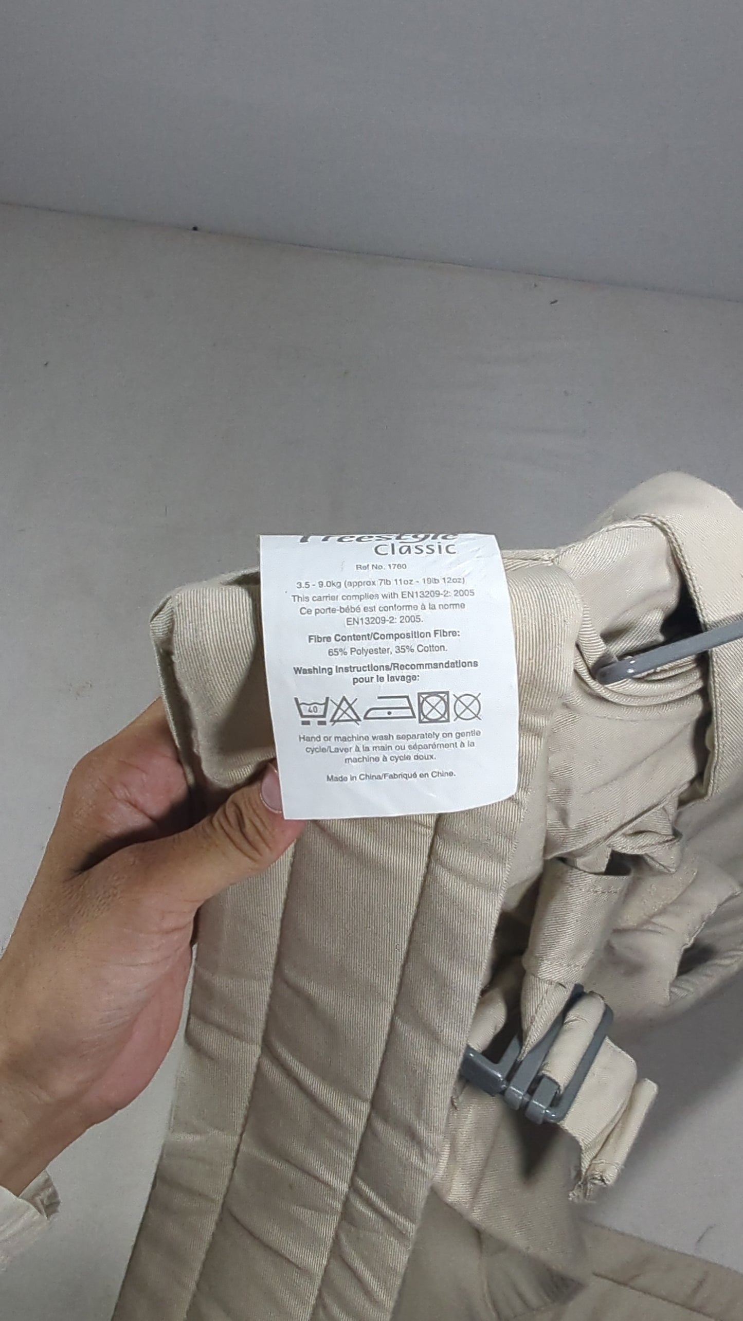 Baby belt, baby carrier U25