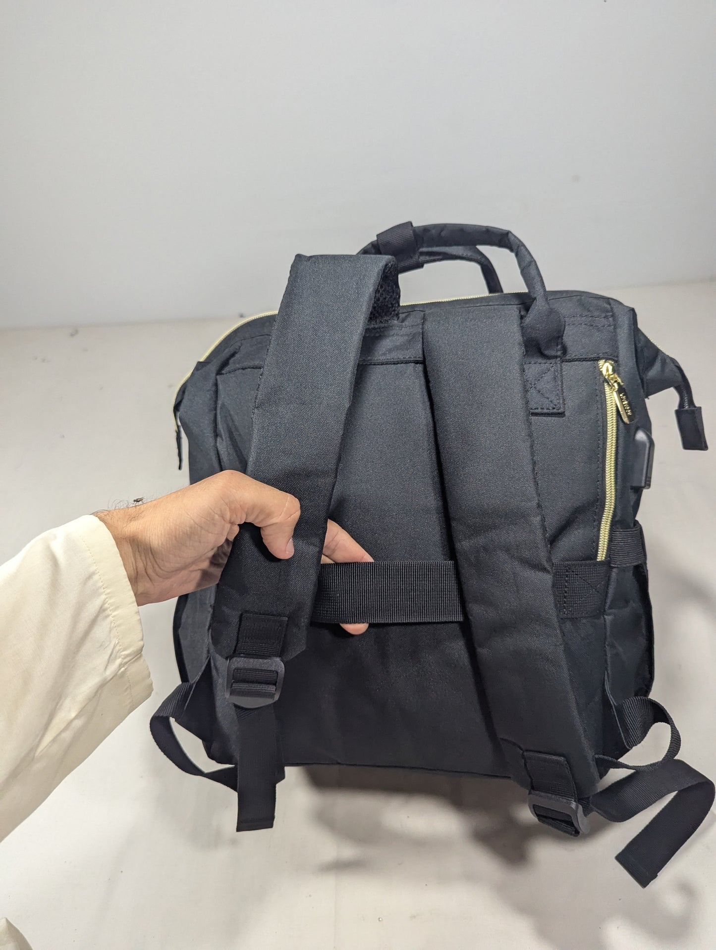 Baby Black color backpack, Diaper backpack, bag Ab3