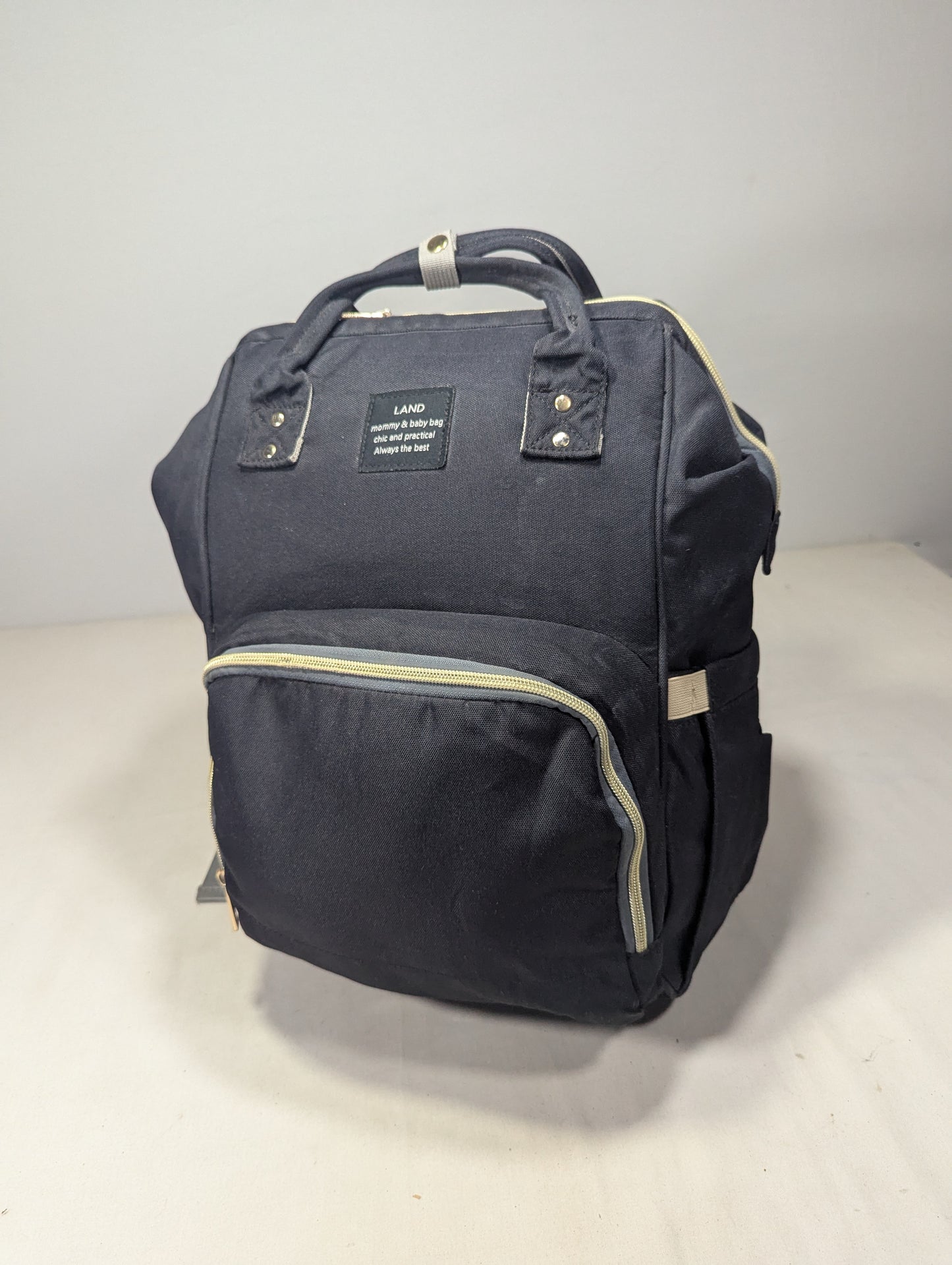 Baby diaper backpack in black color U25