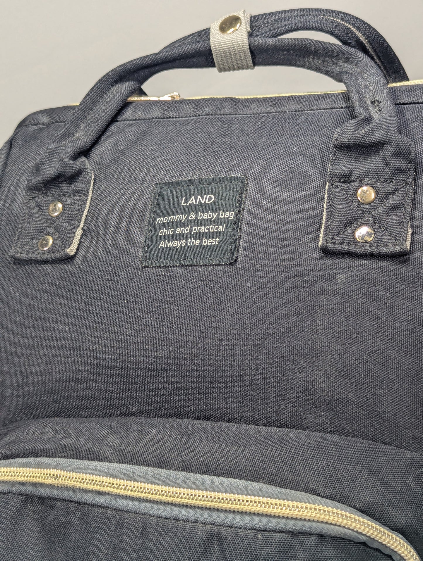 Baby diaper backpack in black color U25