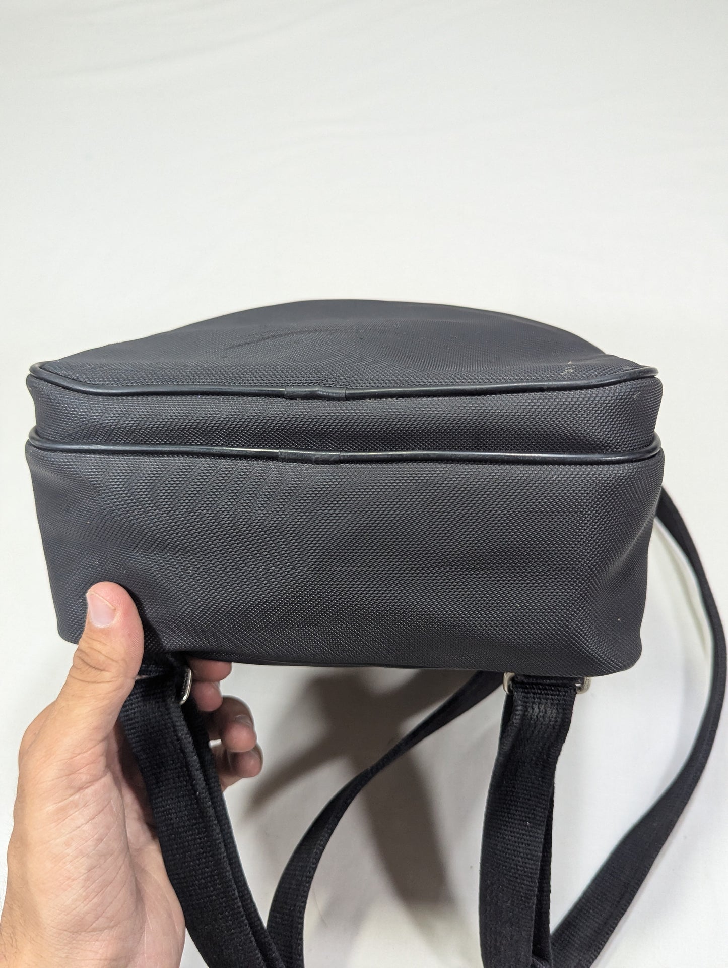 Lacoste black color branded Backpack Ab3