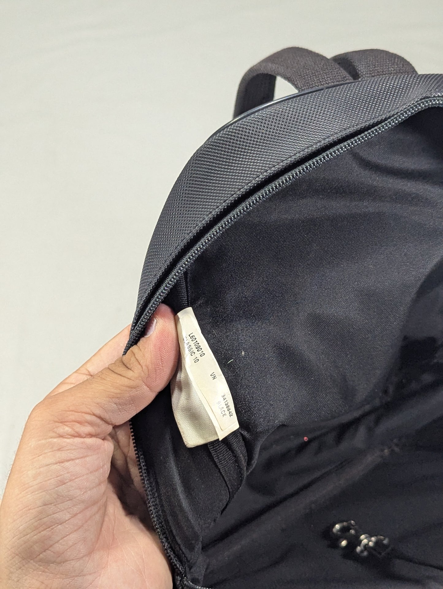 Lacoste black color branded Backpack Ab3