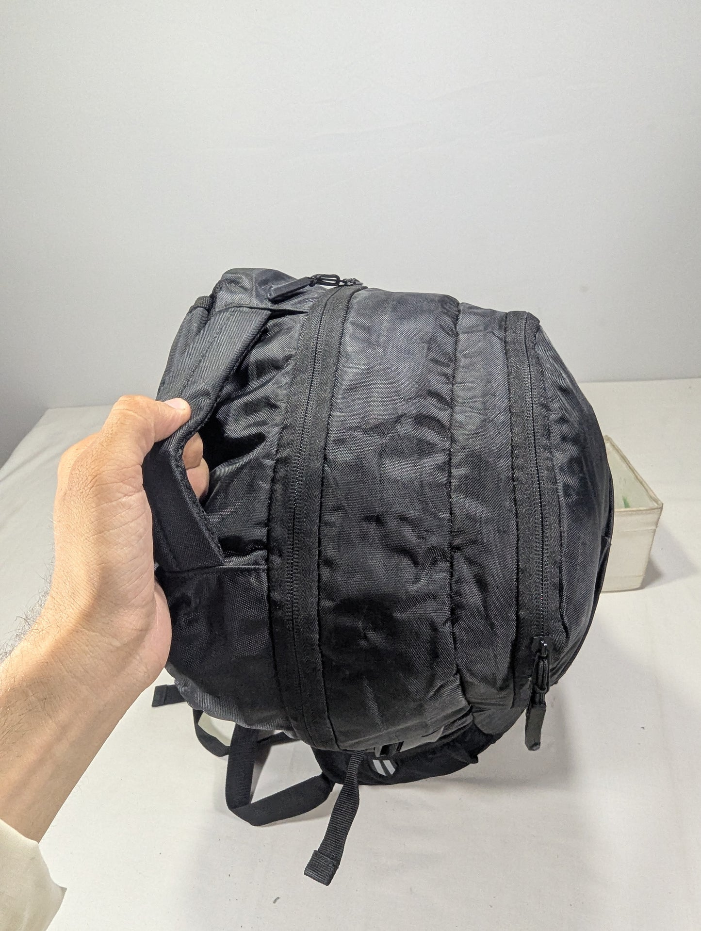 Preloved black color backpack U3