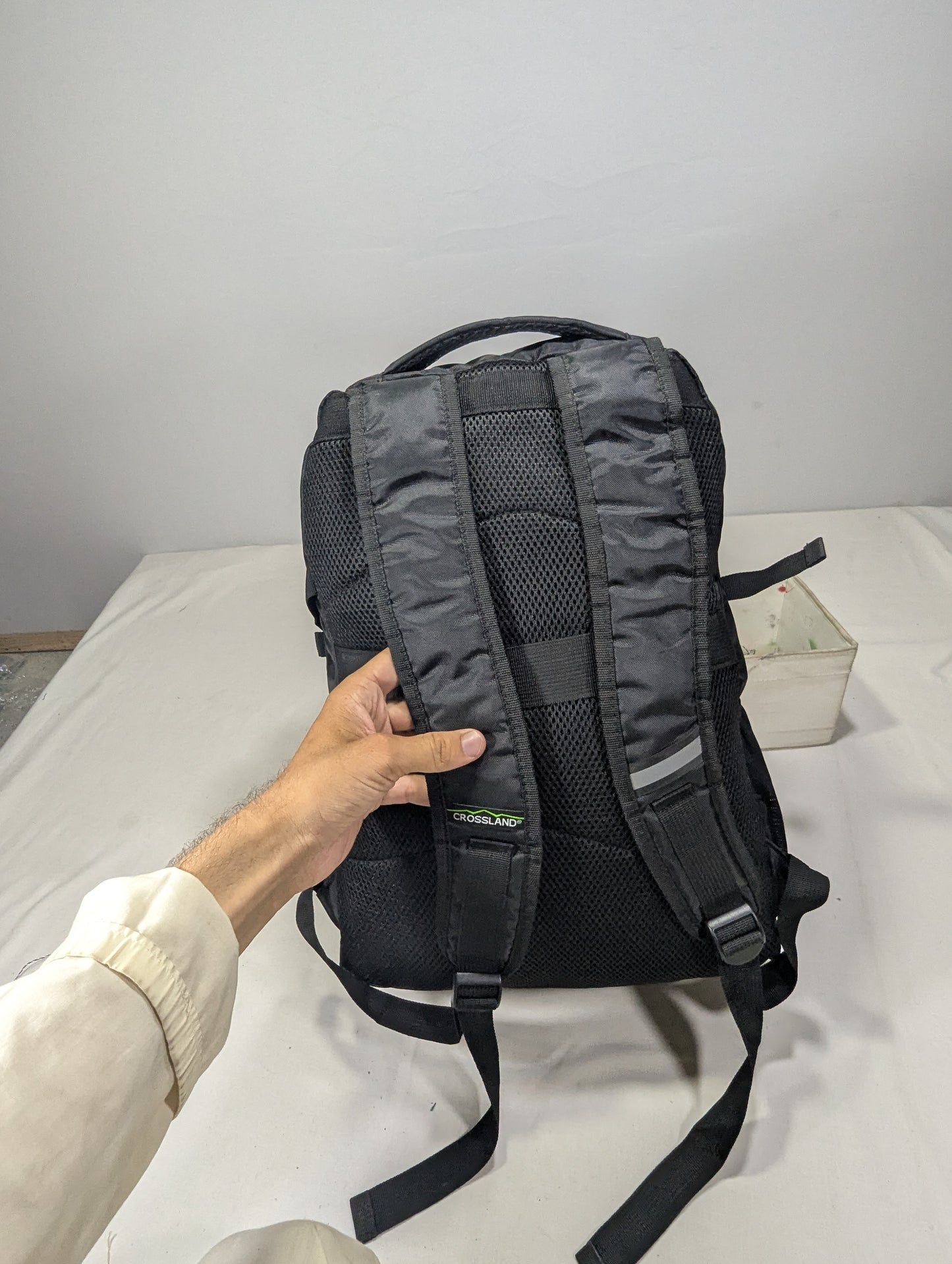 Preloved black color backpack U3