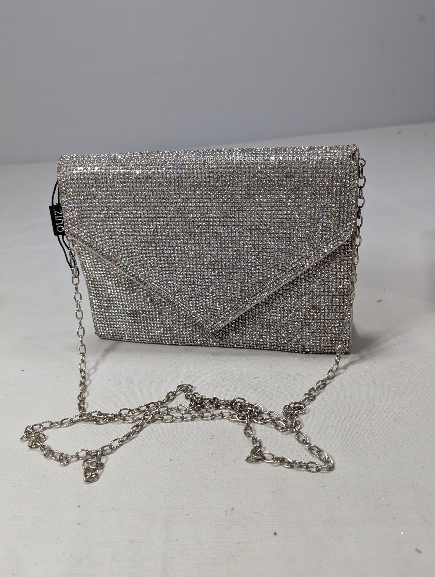 Silver color clutch bag U2