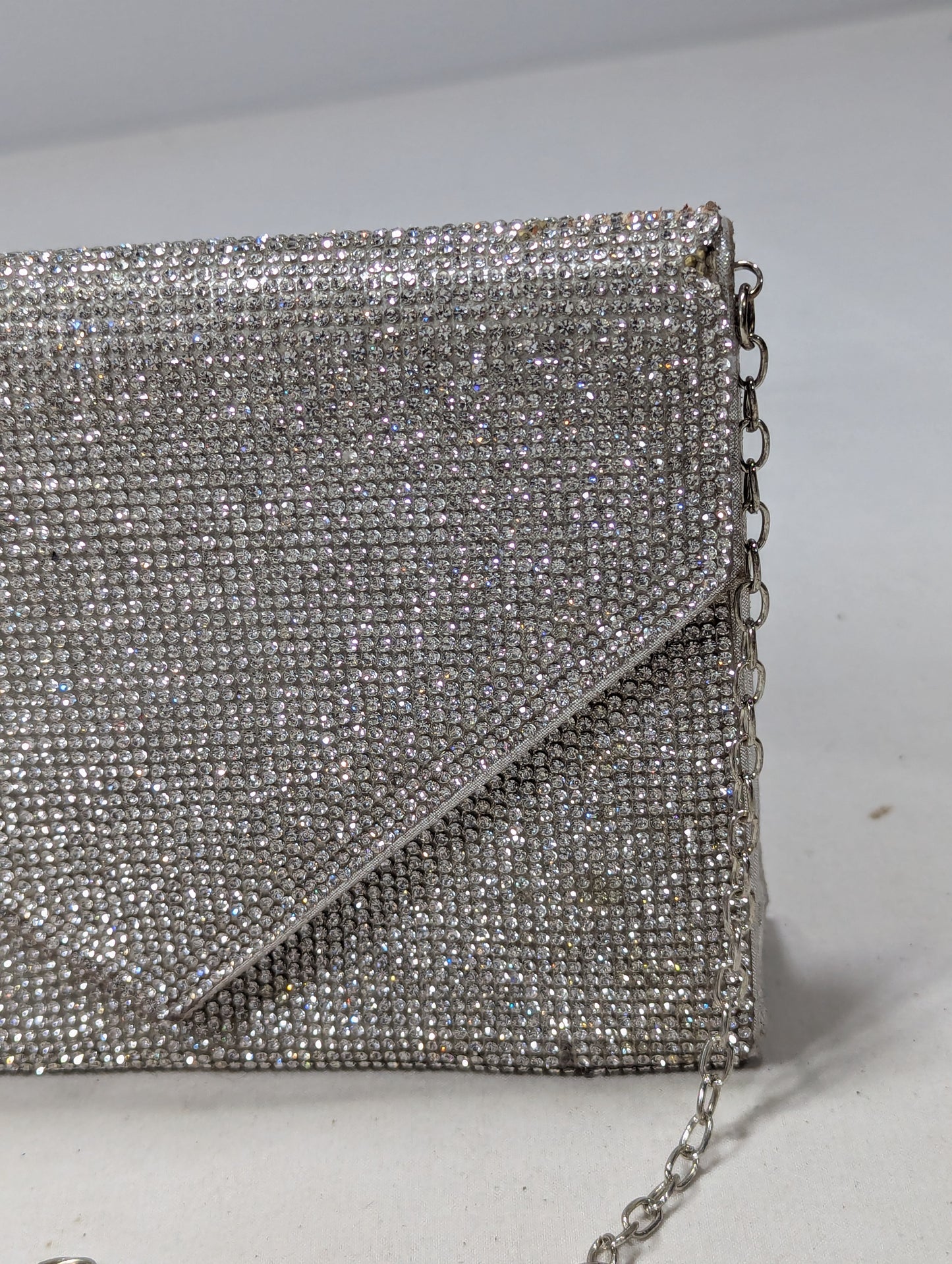 Silver color clutch bag U2