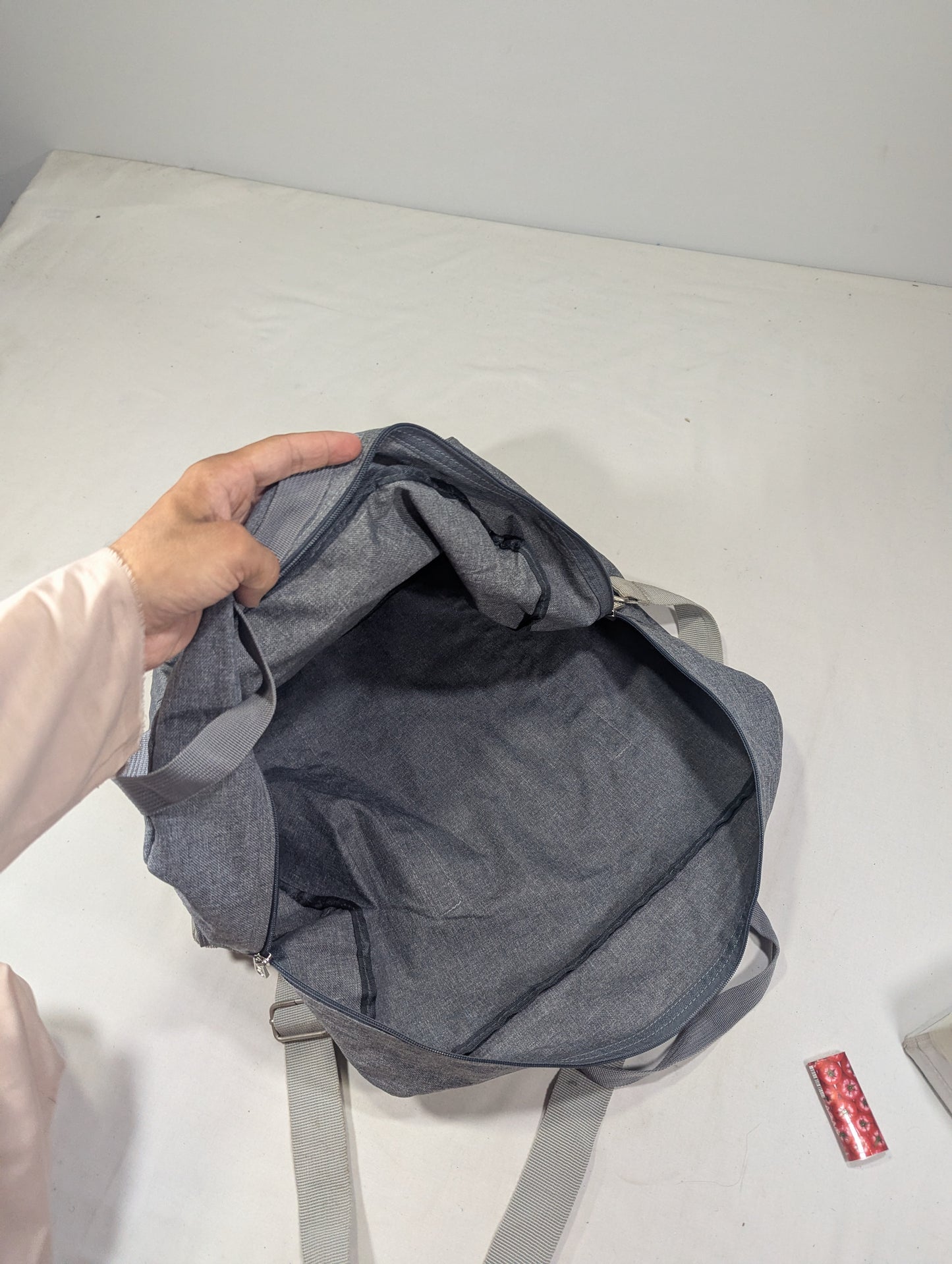 Grey color foldable bag U25