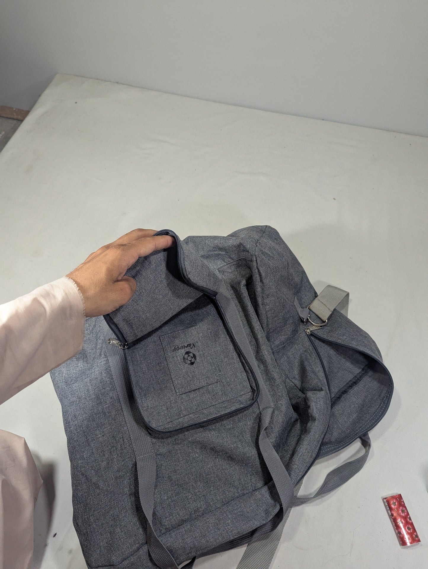 Grey color foldable bag U25