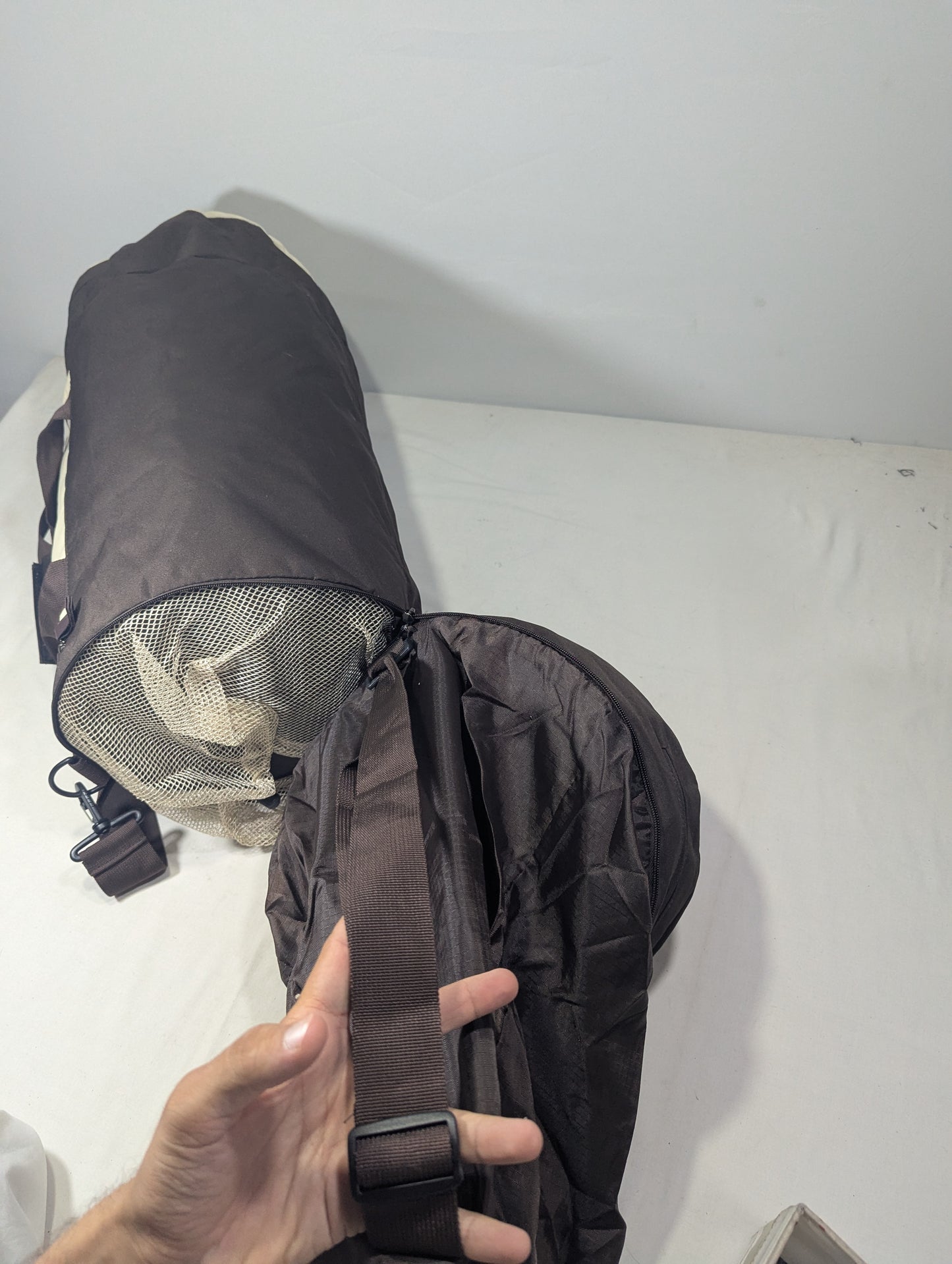 Reebok foldable backpack and bag
