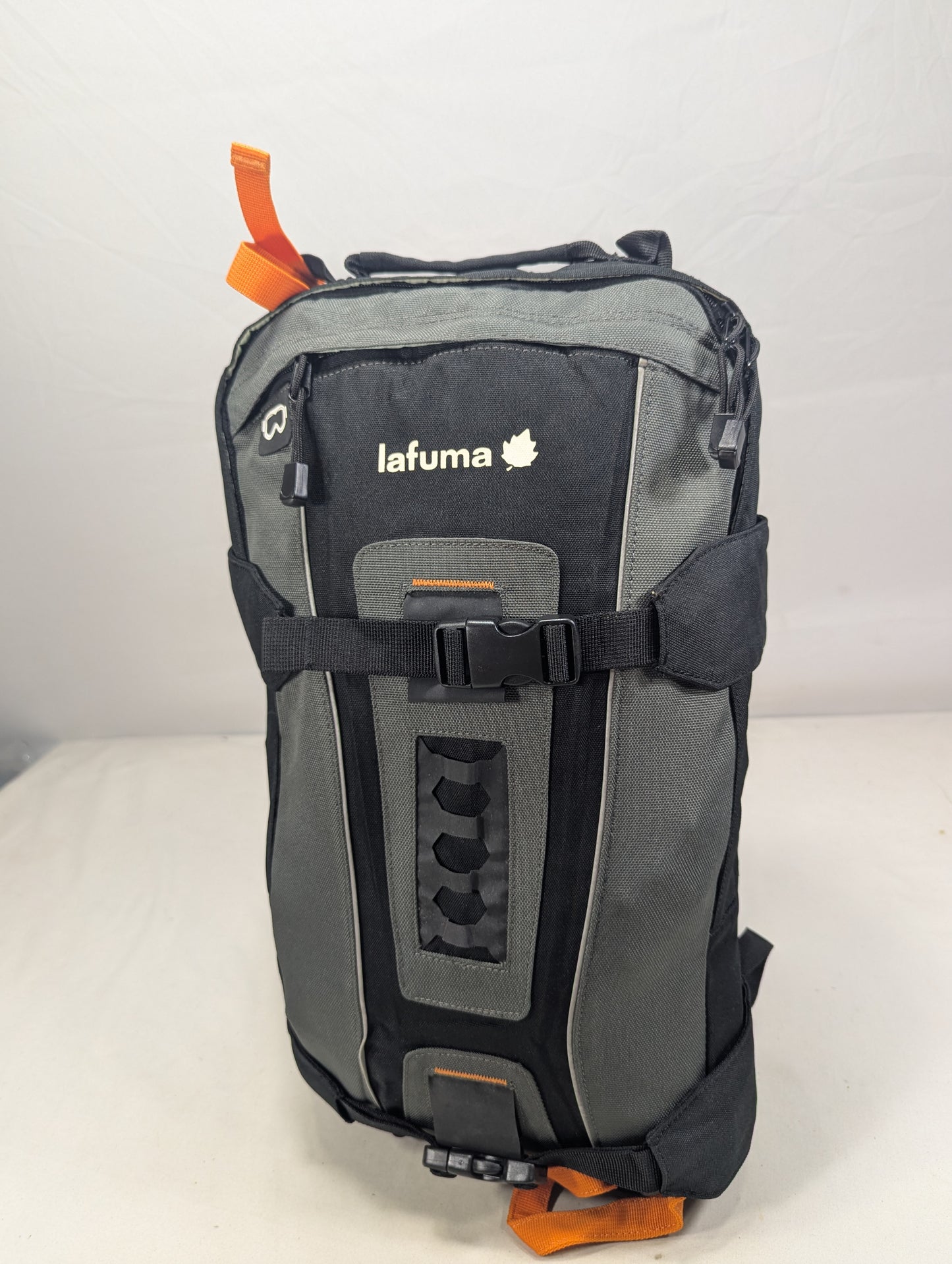 Tracking slim hiking tourist backpack