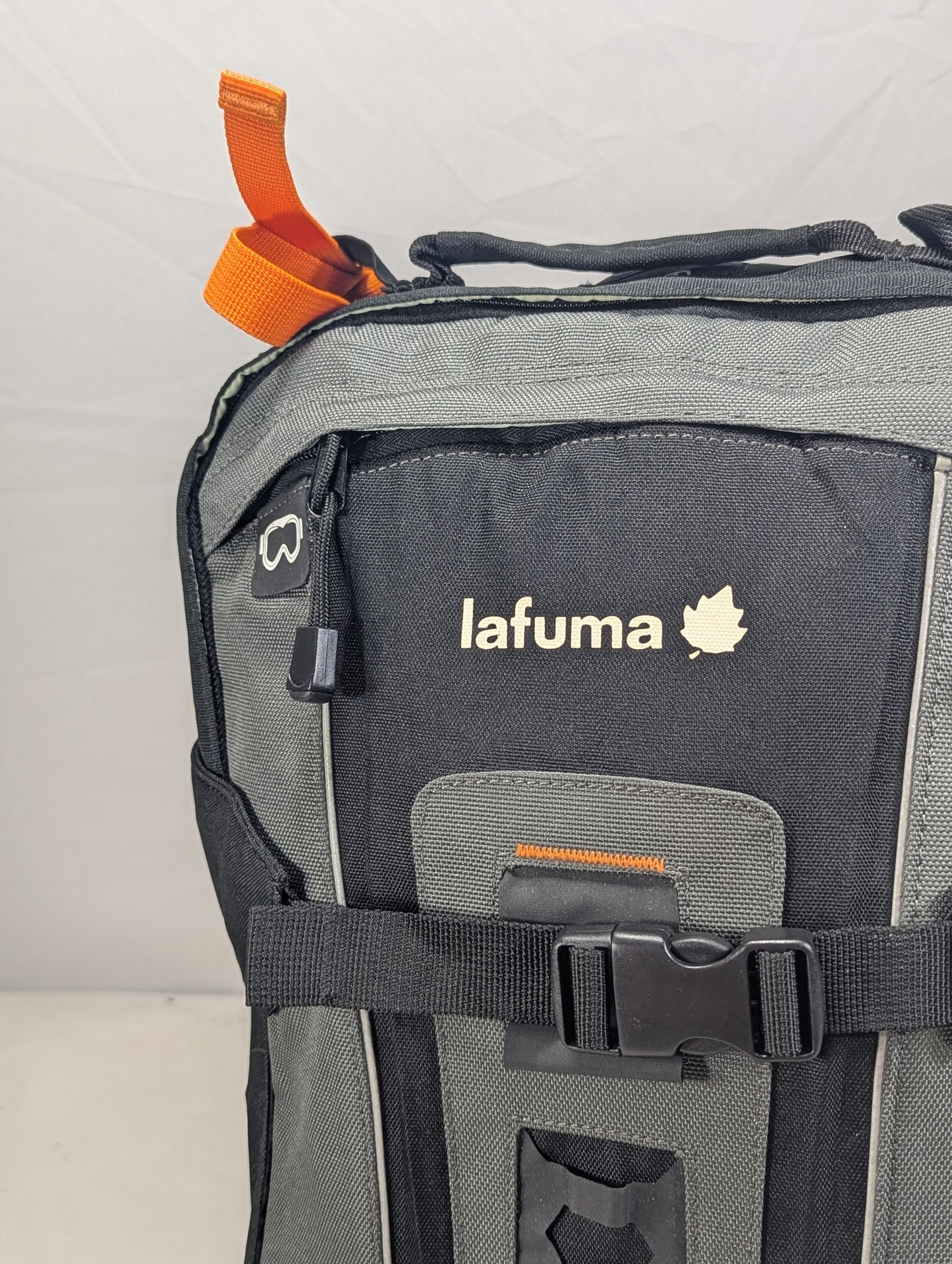 Tracking slim hiking tourist backpack
