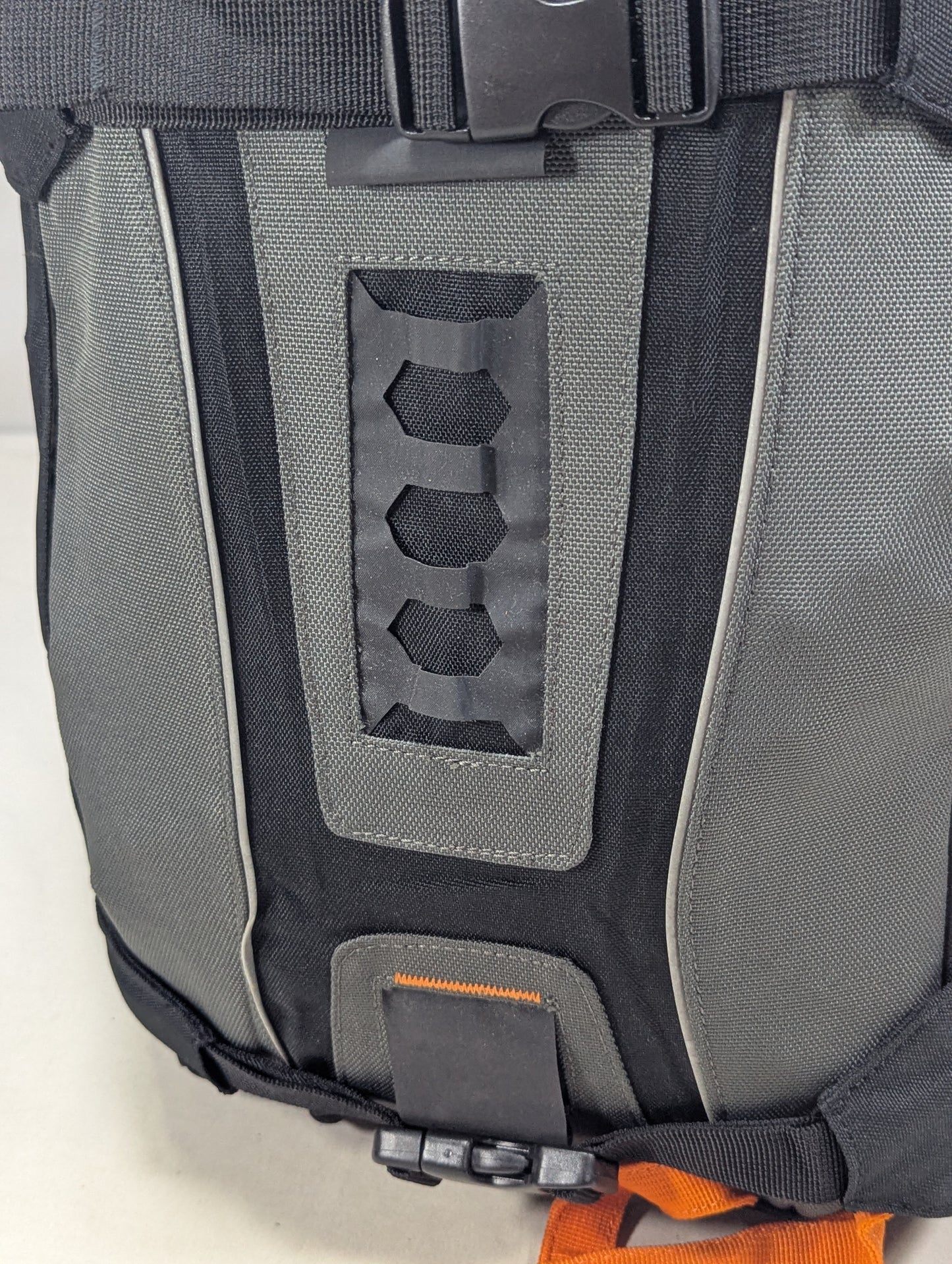 Tracking slim hiking tourist backpack