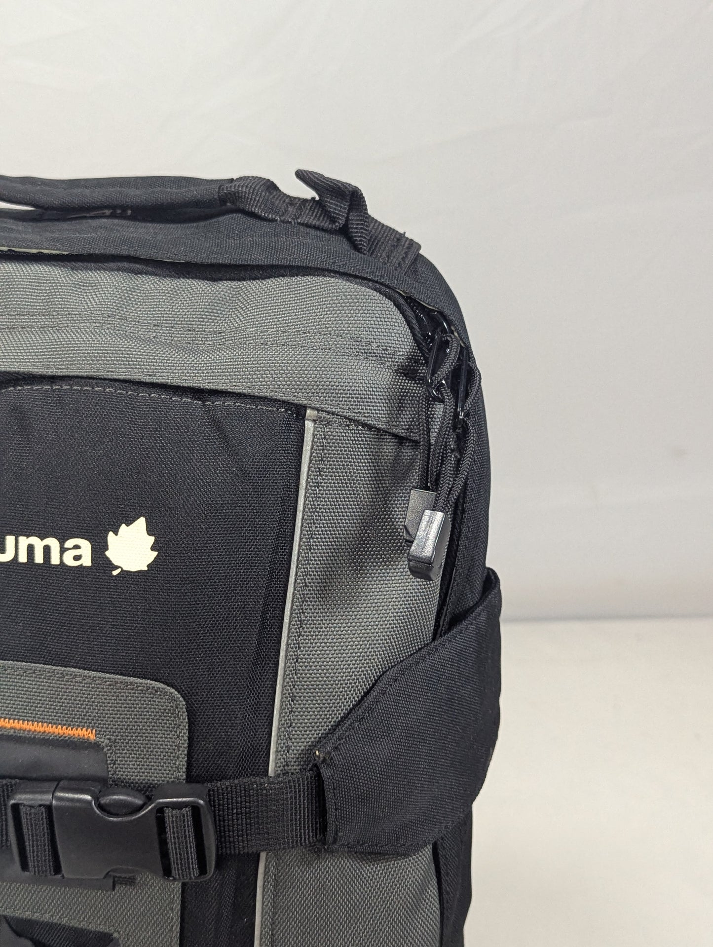 Tracking slim hiking tourist backpack