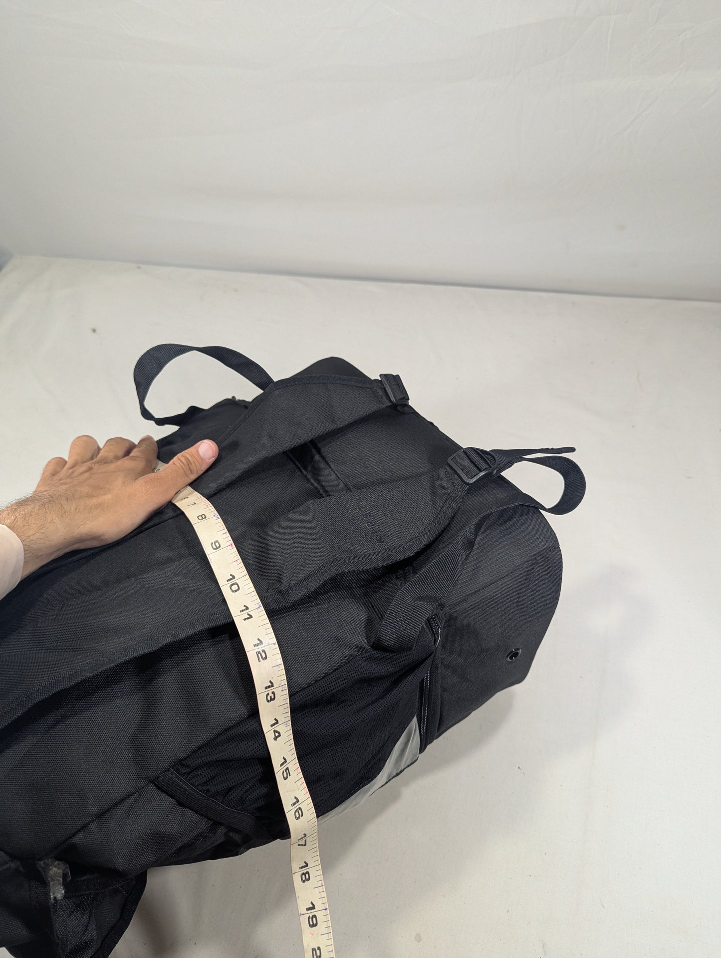 Gym backpack with separate shoes portio