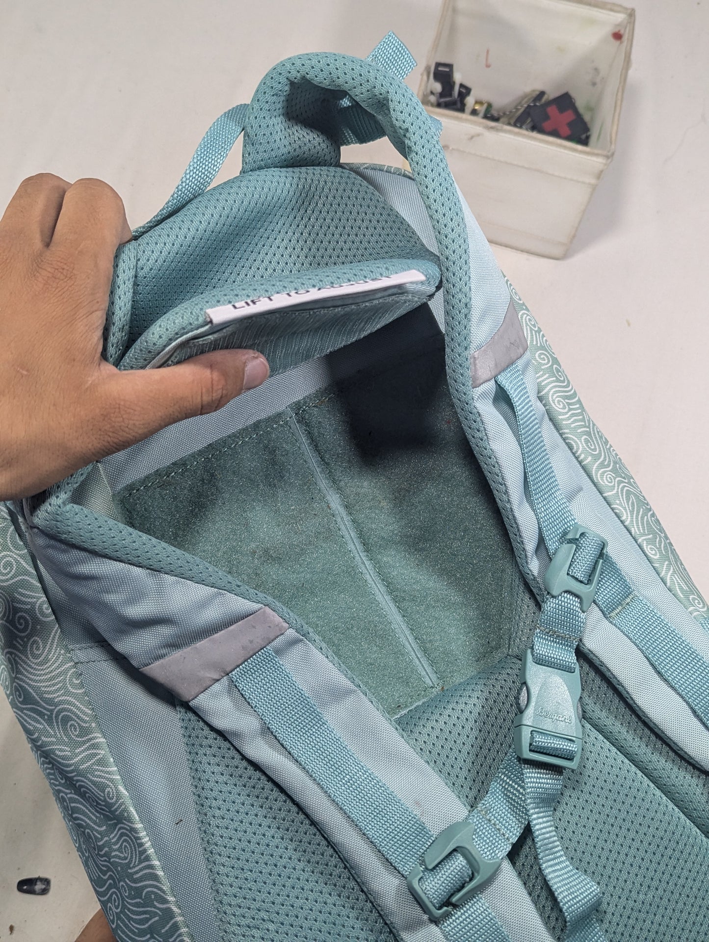 Preloved authentic backpack with laptop portion