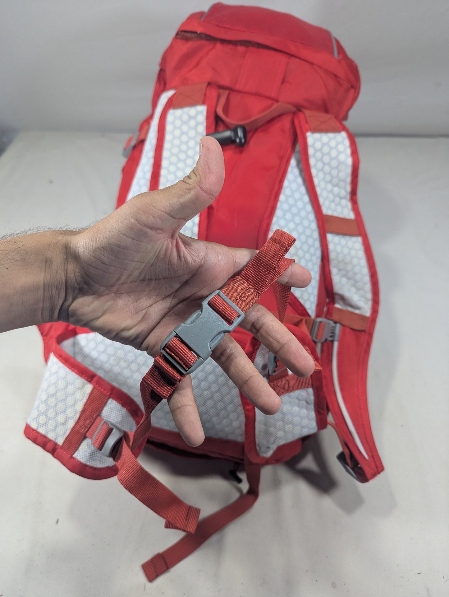 Preloved light weight hiking tourist backpack