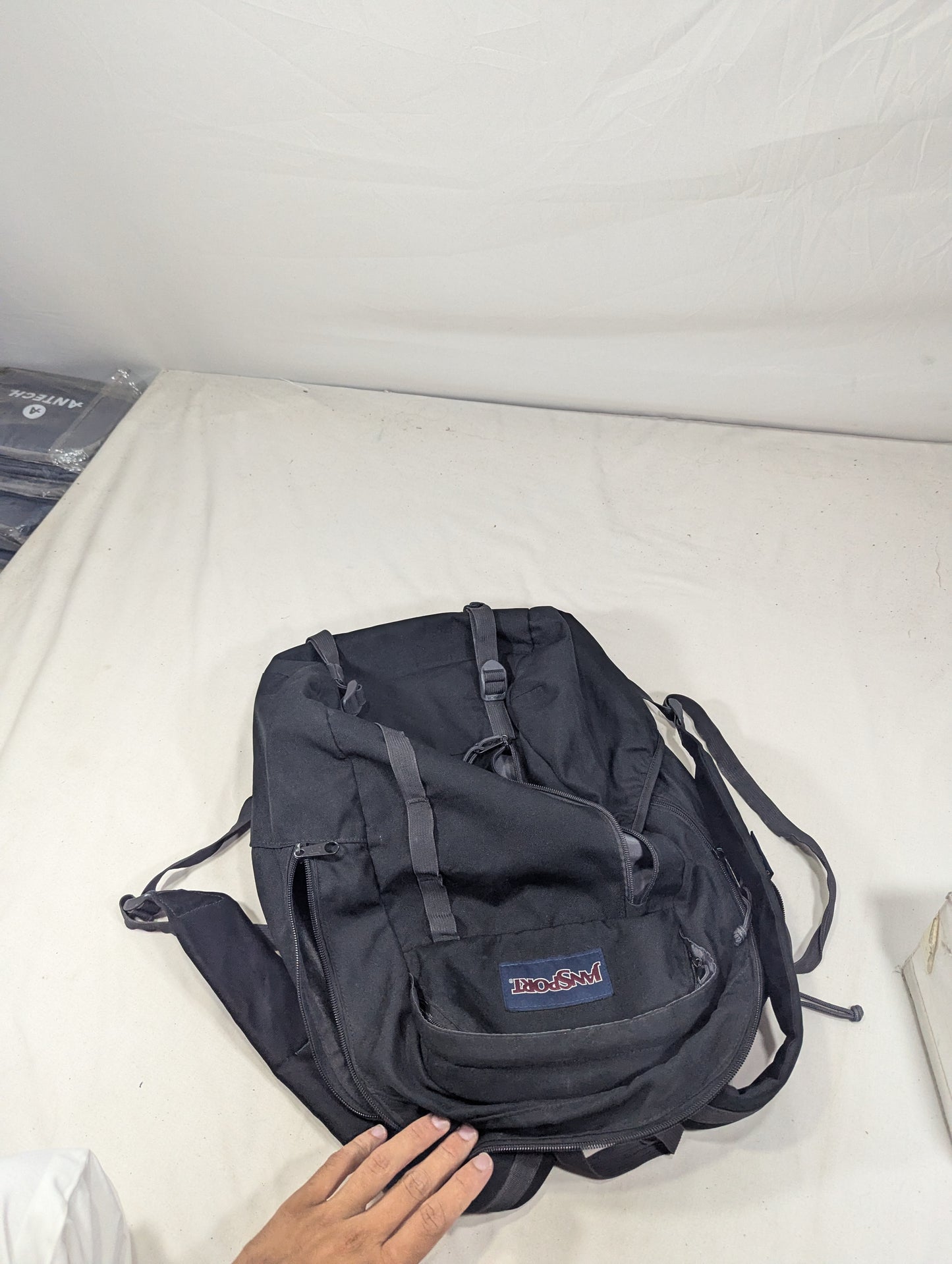 Jan sport black color backpack