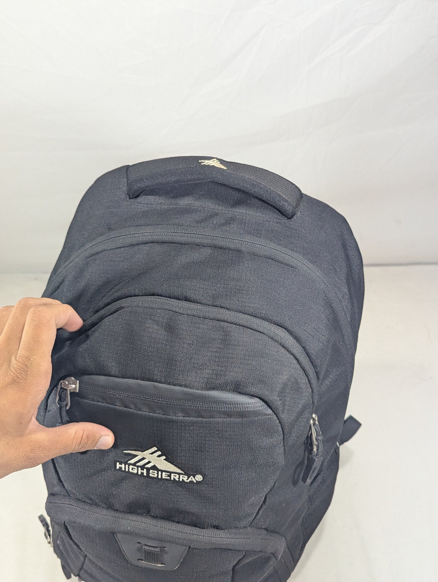 High Sierra Black color heavy load backpack