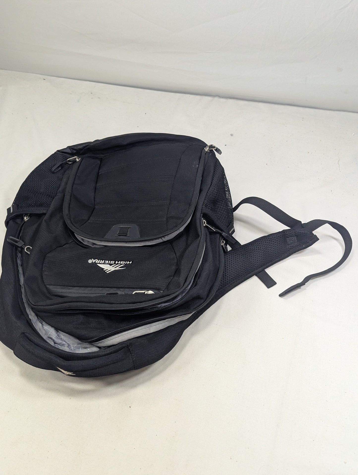 High Sierra Black color heavy load backpack