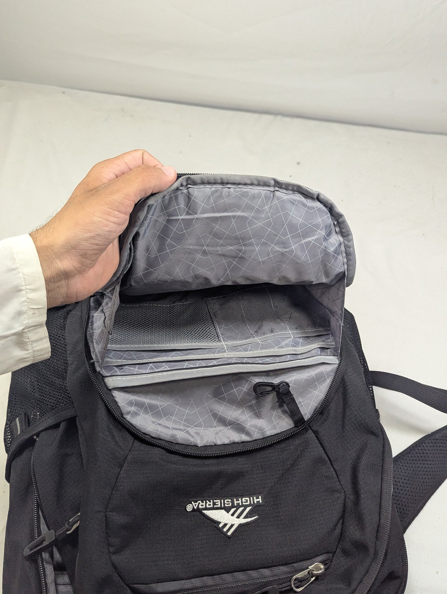 High Sierra Black color heavy load backpack