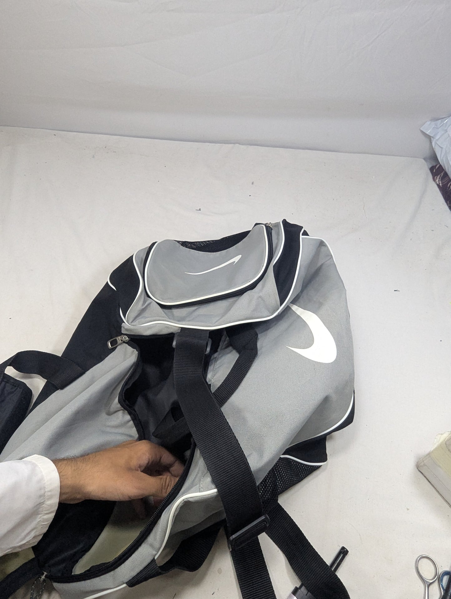 Nike grey color backpack