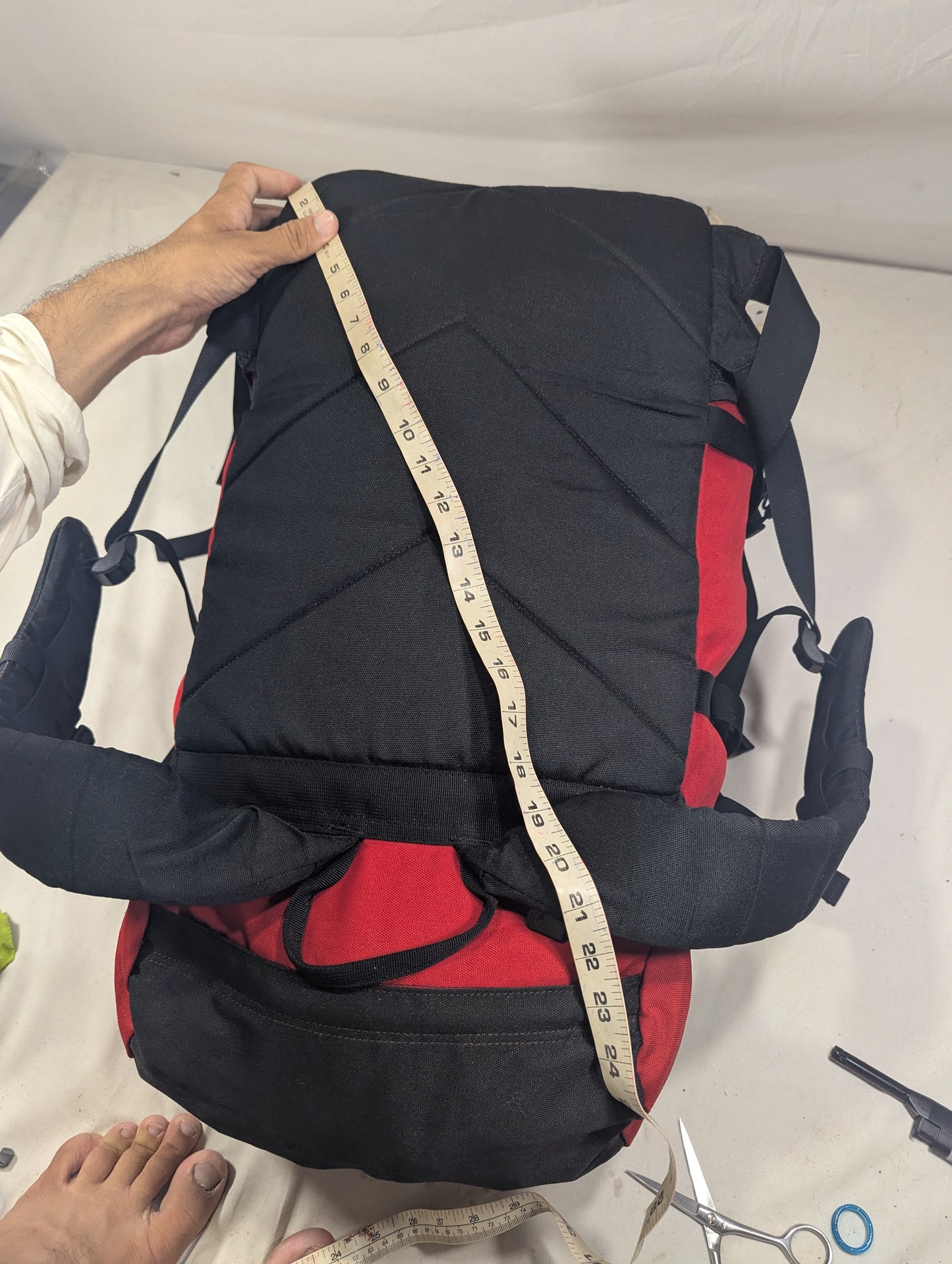 The north face authentic hiking tourist backpack