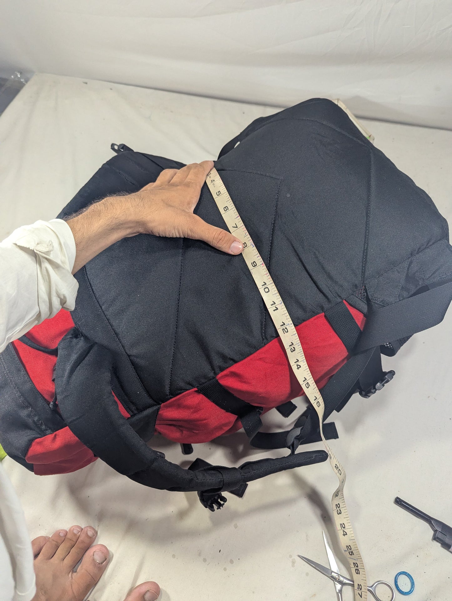 The north face authentic hiking tourist backpack