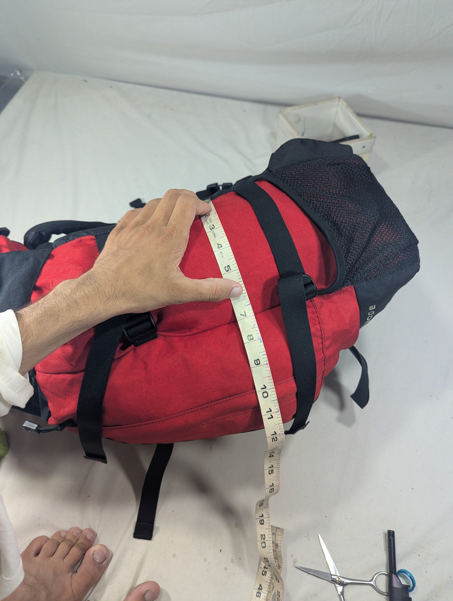 The north face authentic hiking tourist backpack