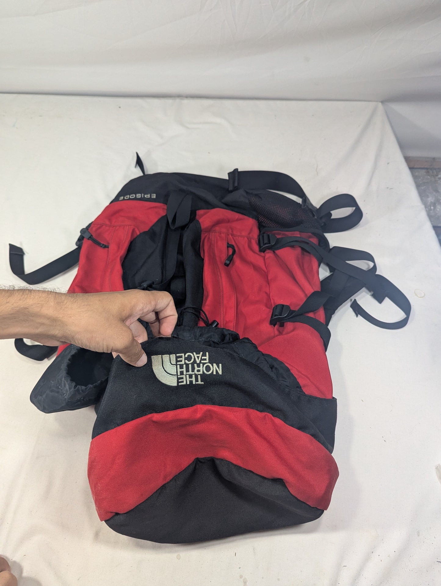 The north face authentic hiking tourist backpack
