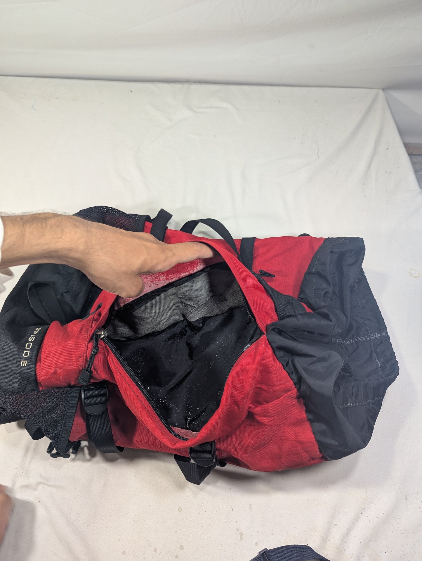 The north face authentic hiking tourist backpack