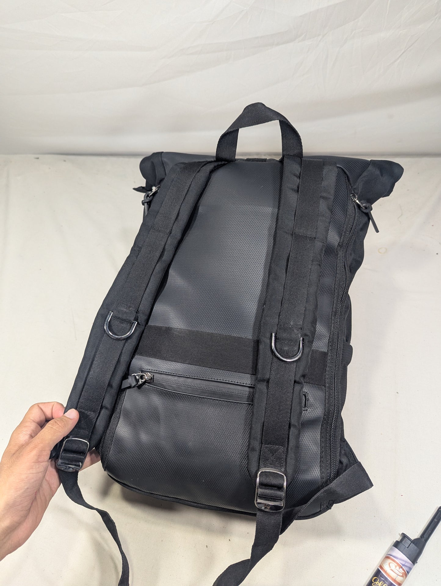 Black color rucksack backpack