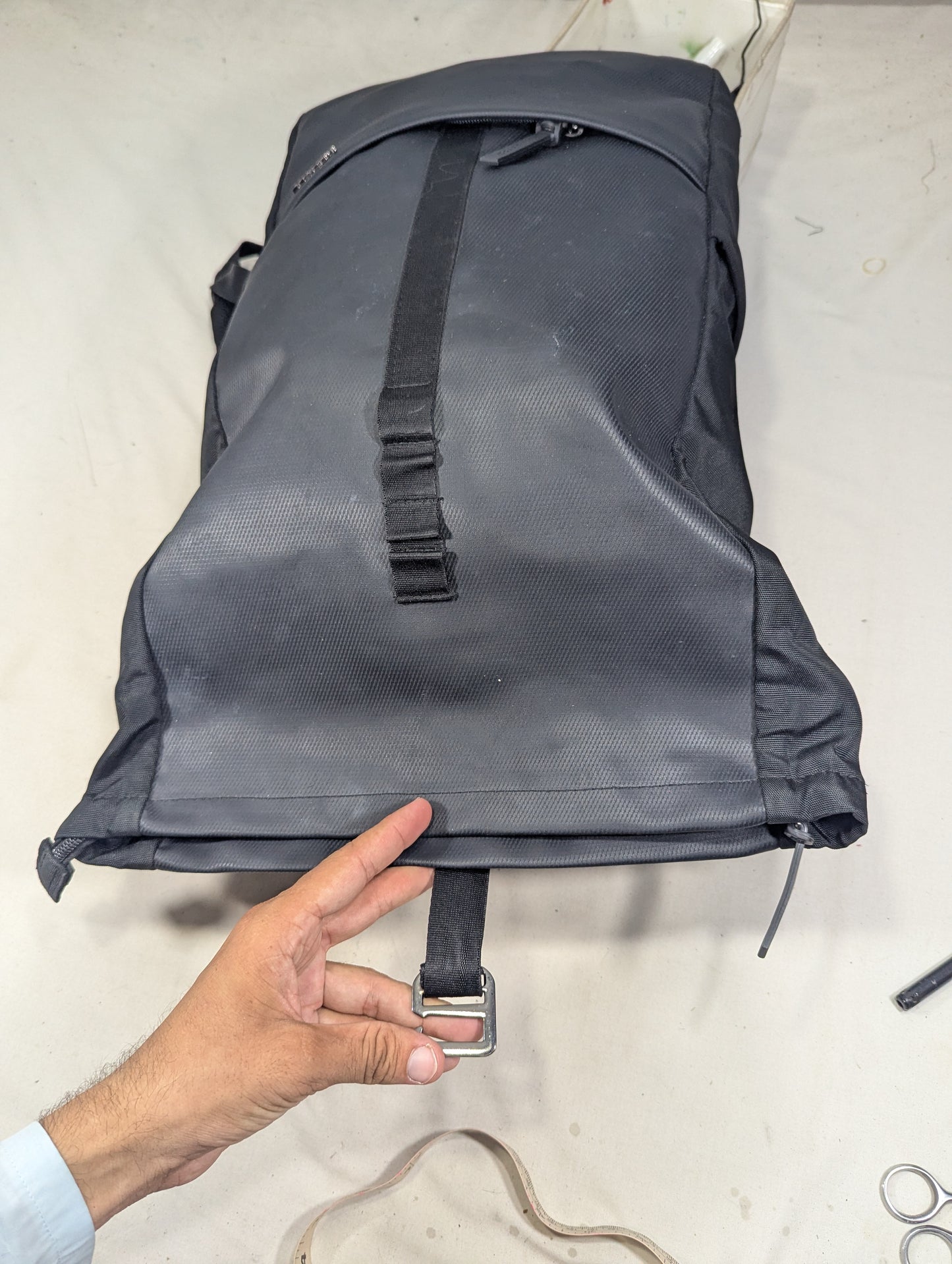 Black color rucksack backpack
