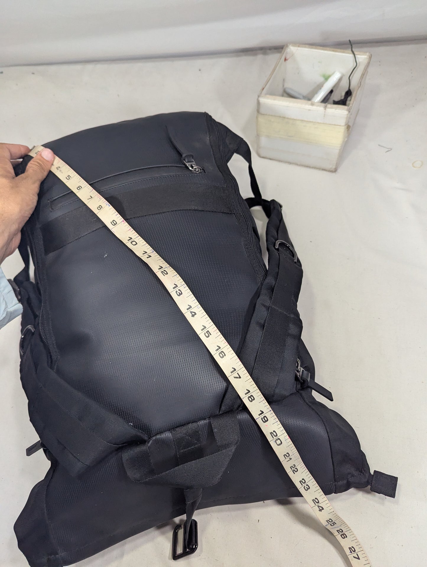 Black color rucksack backpack