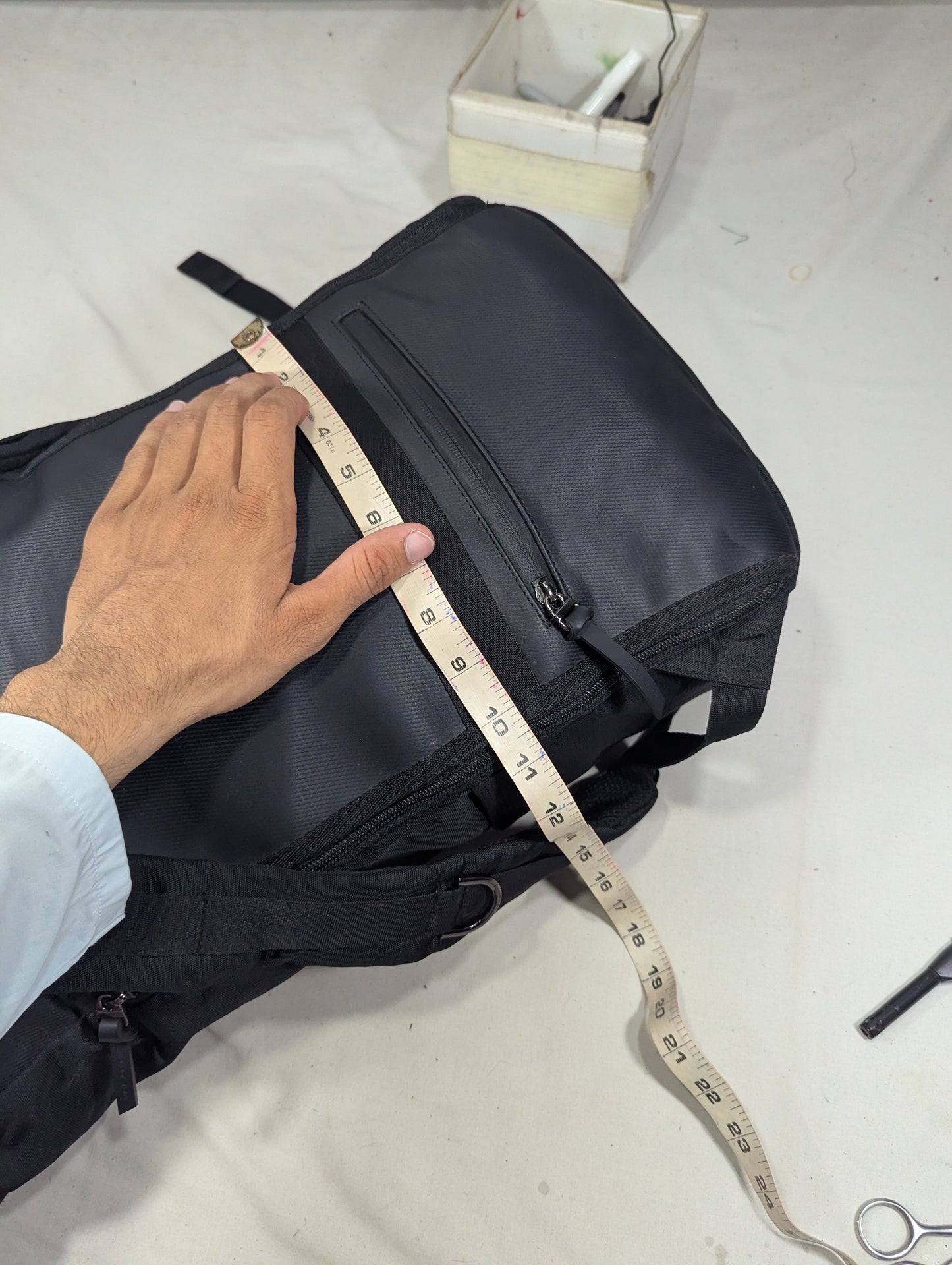 Black color rucksack backpack