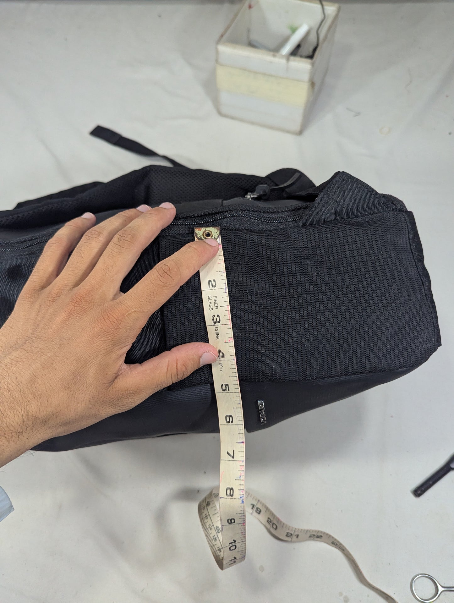 Black color rucksack backpack