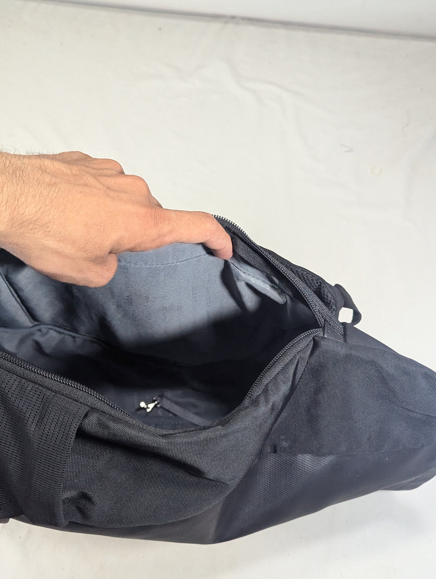 Black color rucksack backpack