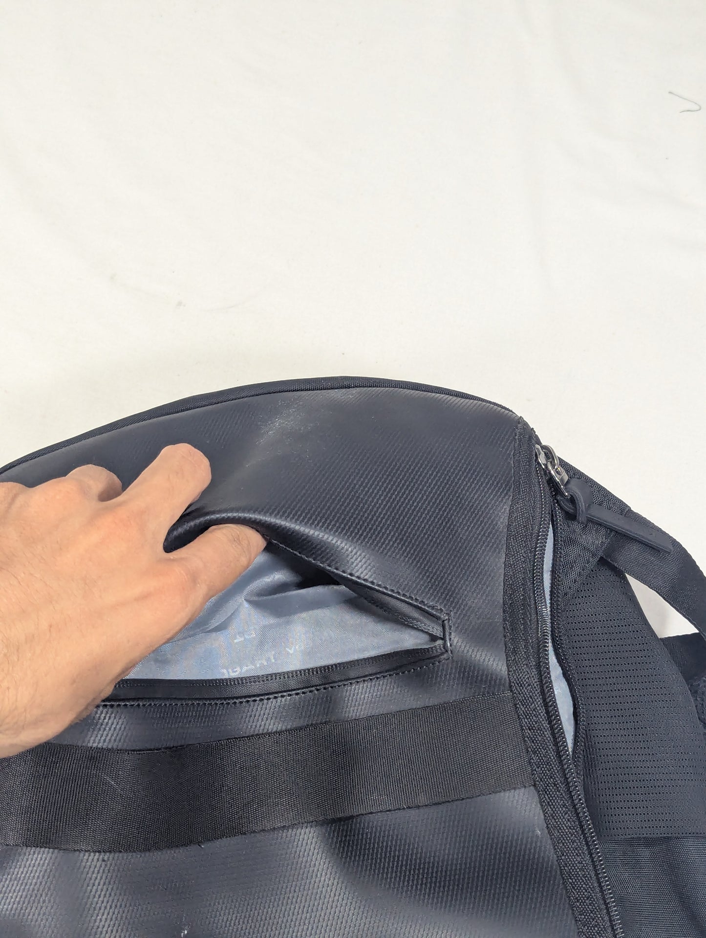 Black color rucksack backpack