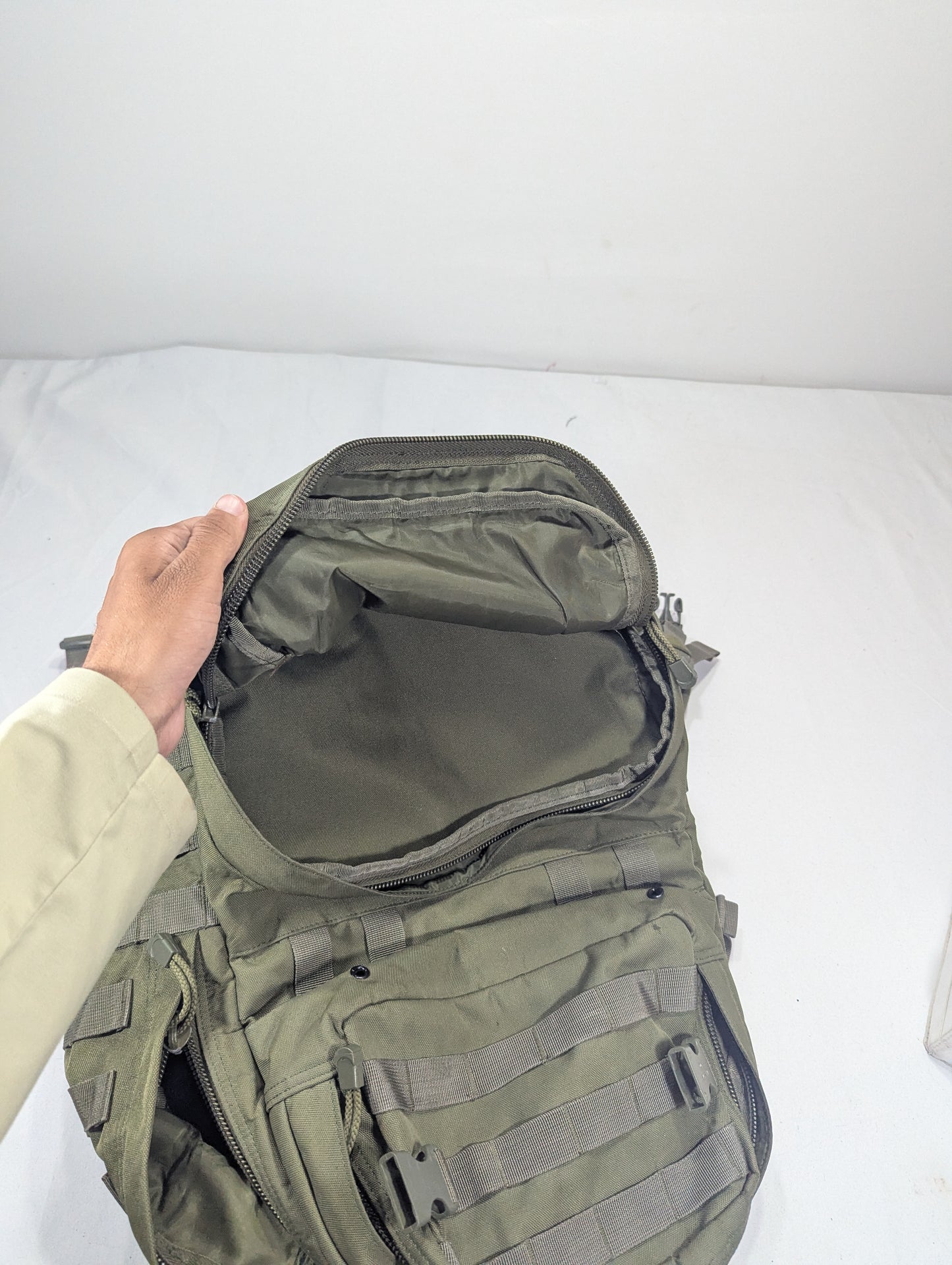Camouflage military backpack