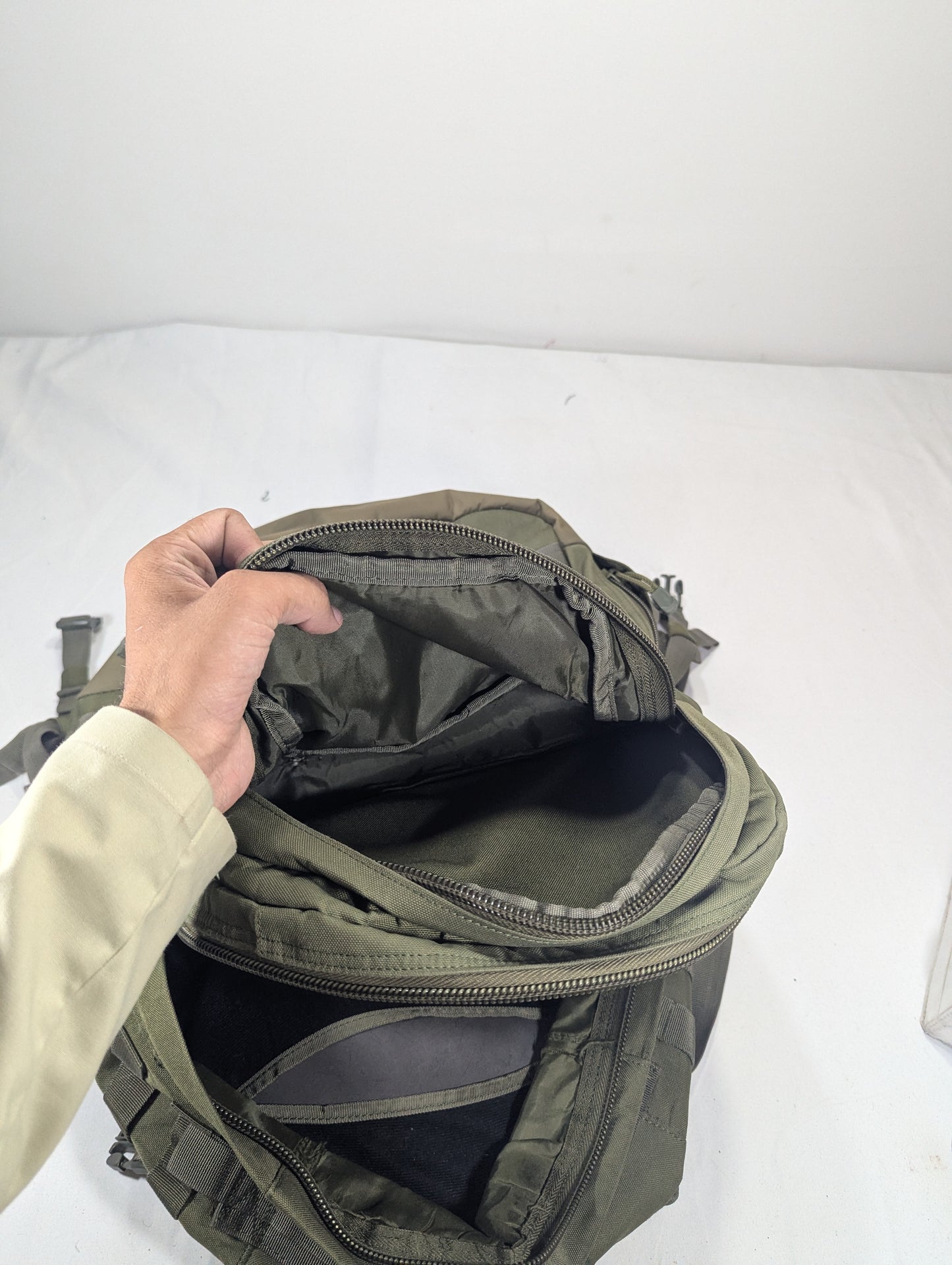 Camouflage military backpack