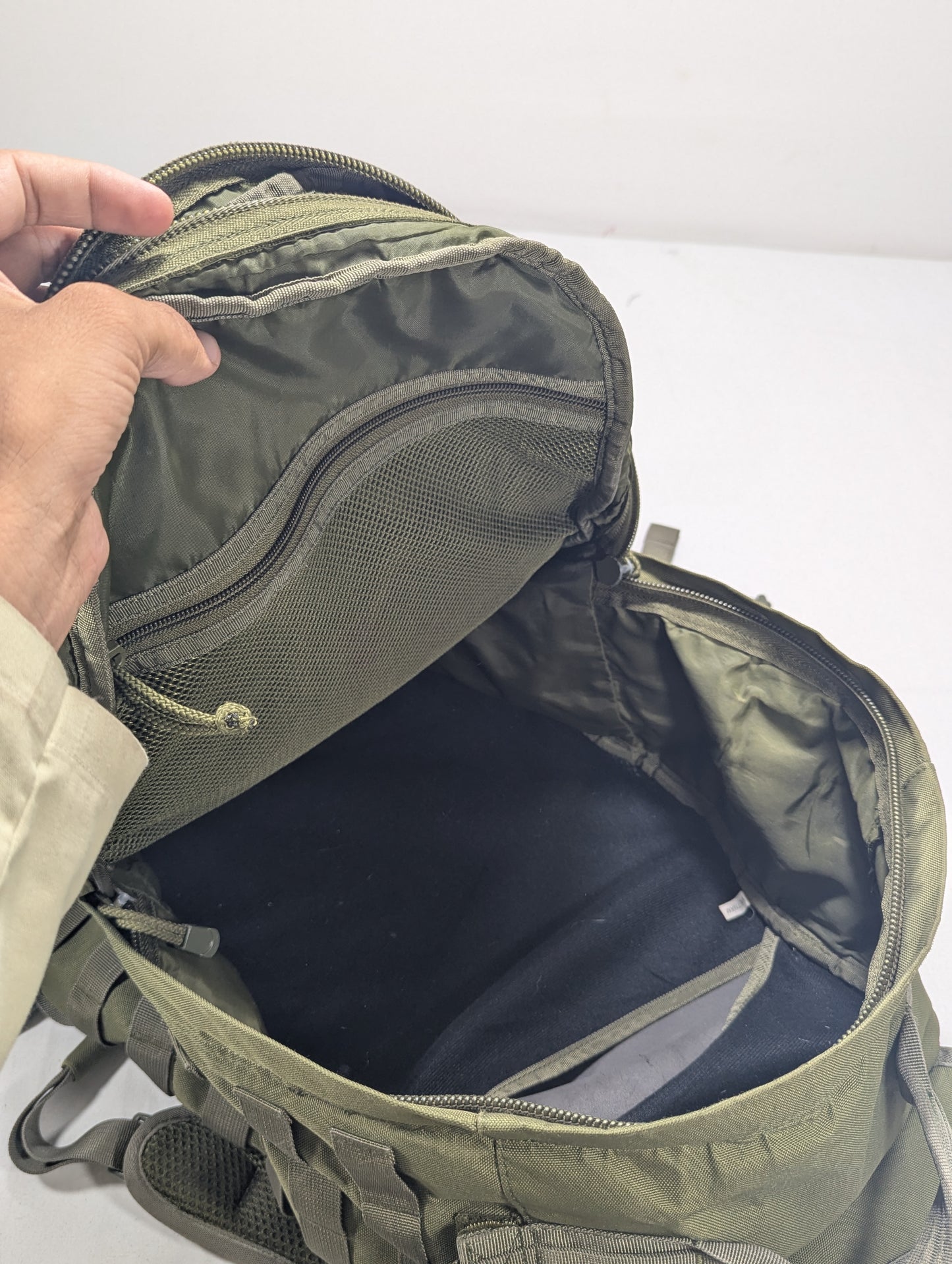 Camouflage military backpack