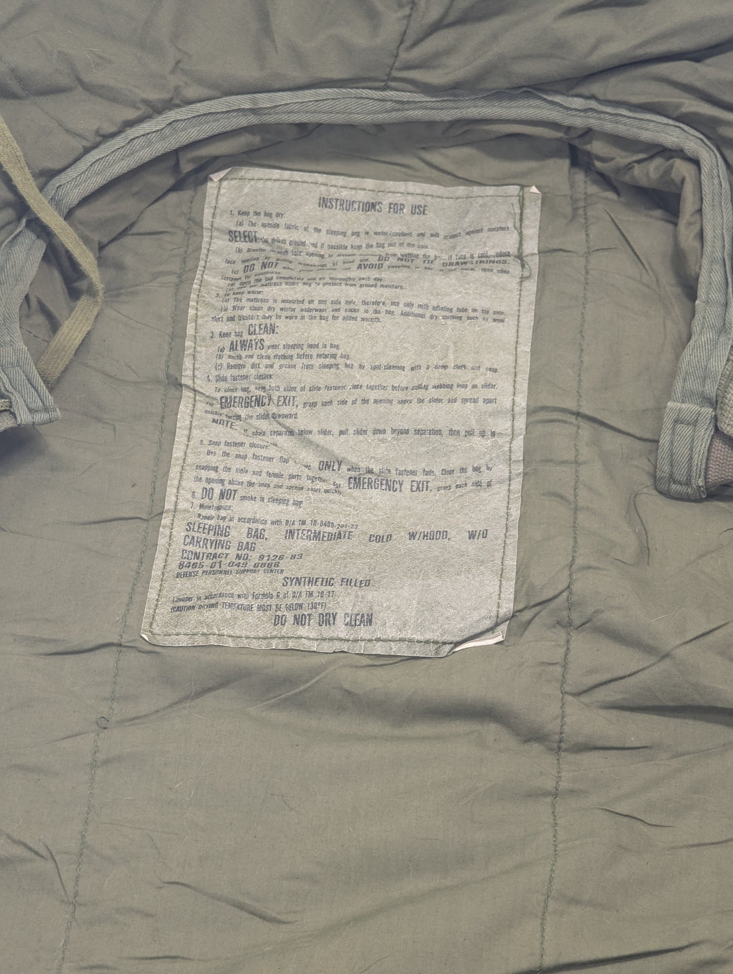 Preloved Military lot sleeping bag Sb8